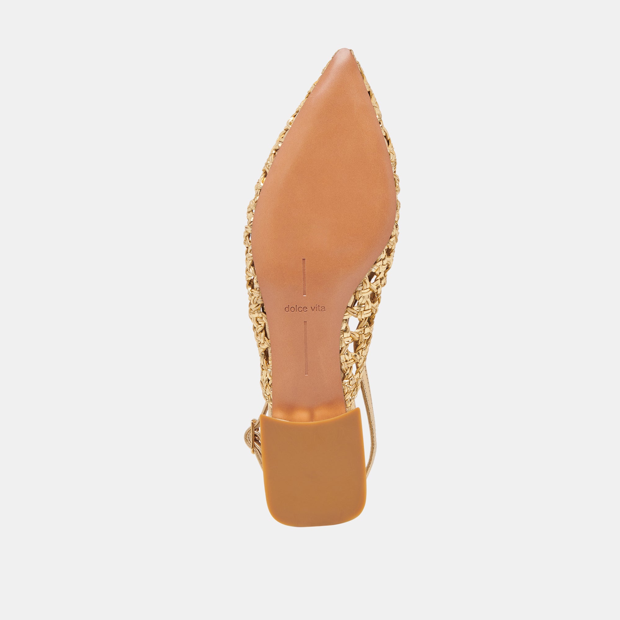 CYNDI Women's Gold Woven Flat Shoes - Comfortable Casual Loafers for Work, Office & Everyday Wear