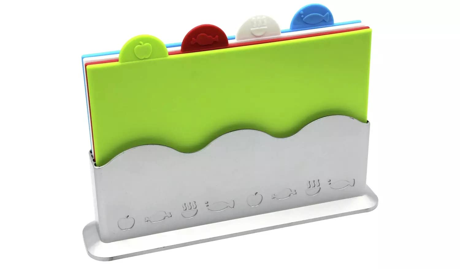 Martin Mart Plastic Chopping Board Set - 4-Piece Non-Slip Cutting Boards for Meat, Vegetables & Fruits | Dishwasher Safe & Easy to Clean | Perfect for Kitchen, BBQ & Meal Prep