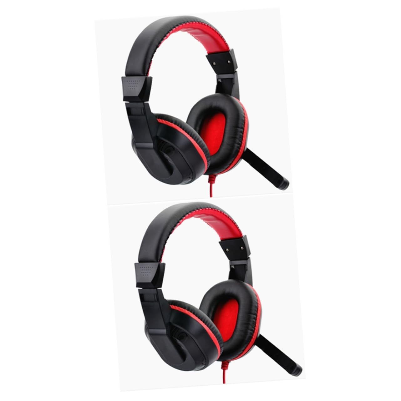 PartyKindom 2-Pack Over-Ear Noise Cancelling Headphones with Wired Connection for Computer & Laptop - Perfect for Office Work, Online Classes, Gaming & Travel