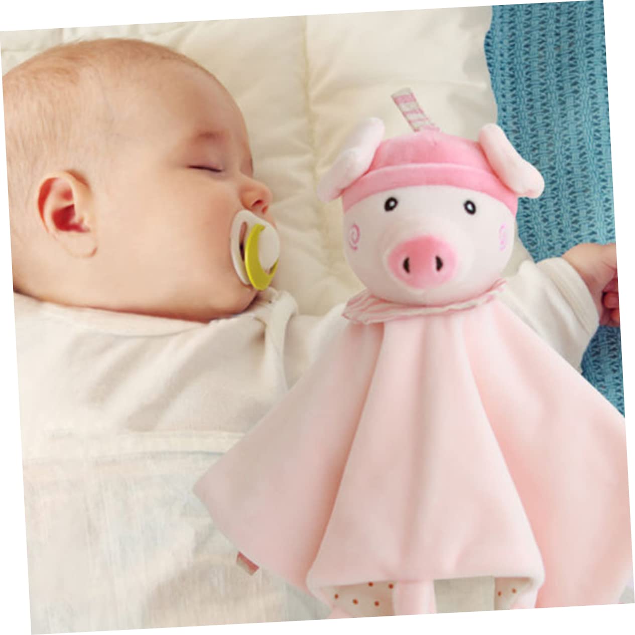 Totority Baby Comforter Toy - Soft Plush Security Blanket with Crystal Velvet for Infants & Toddlers - Perfect for Naptime, Bedtime, and Soothing Comfort