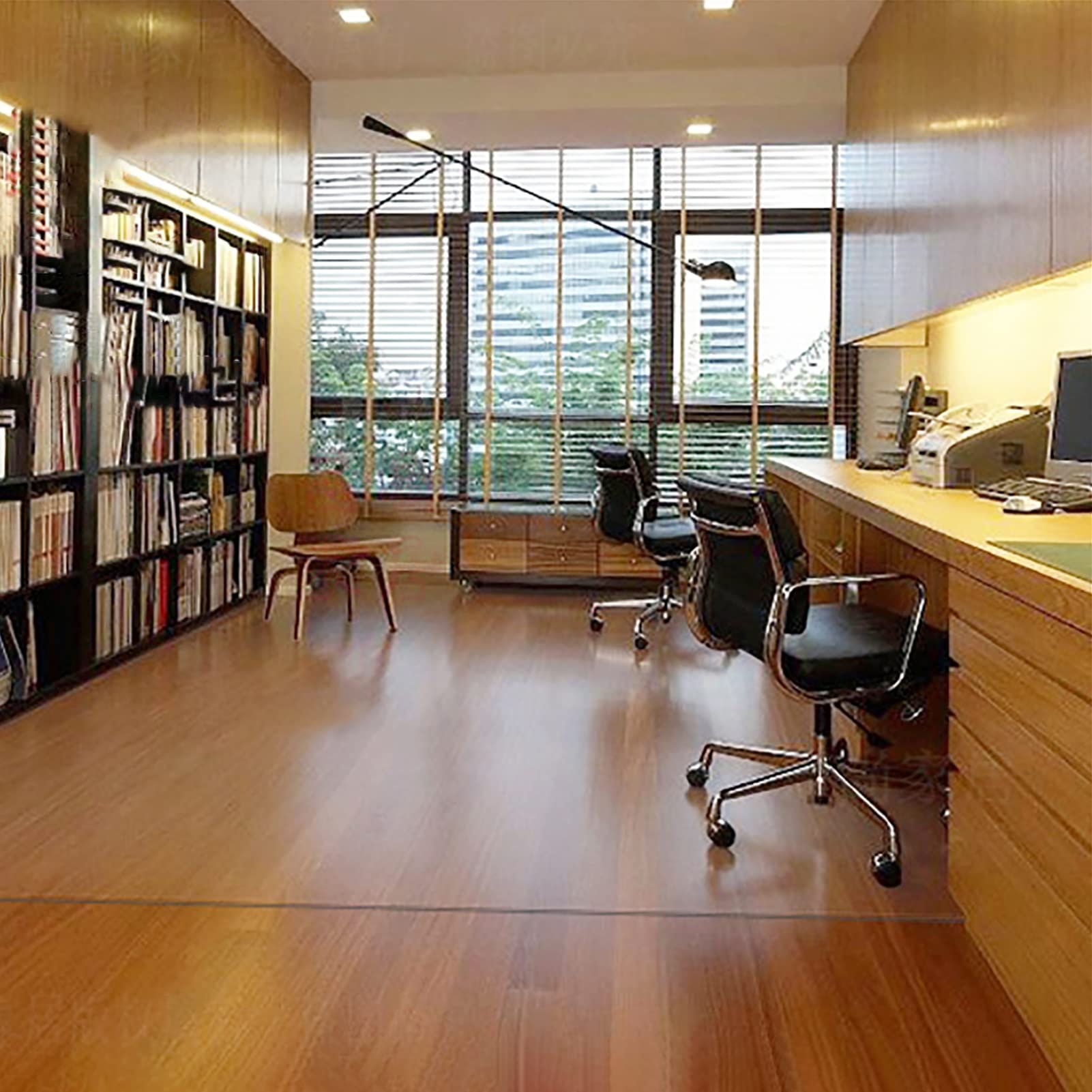 Non-Slip PVC Chair Mat for Office Desk - Waterproof & Durable Runner Rug Protects Hardwood & Tile Floors - Easy to Clean (40x60cm) - Perfect for Home Office, Study Room & Workspace