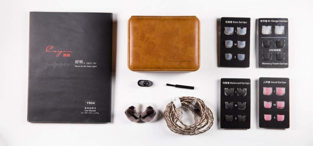 Cayin YB04 In-Ear Monitor with 4 Balanced Armature Drivers - High-Fidelity Audiophile Earphones for Music, Gaming & Studio Monitoring