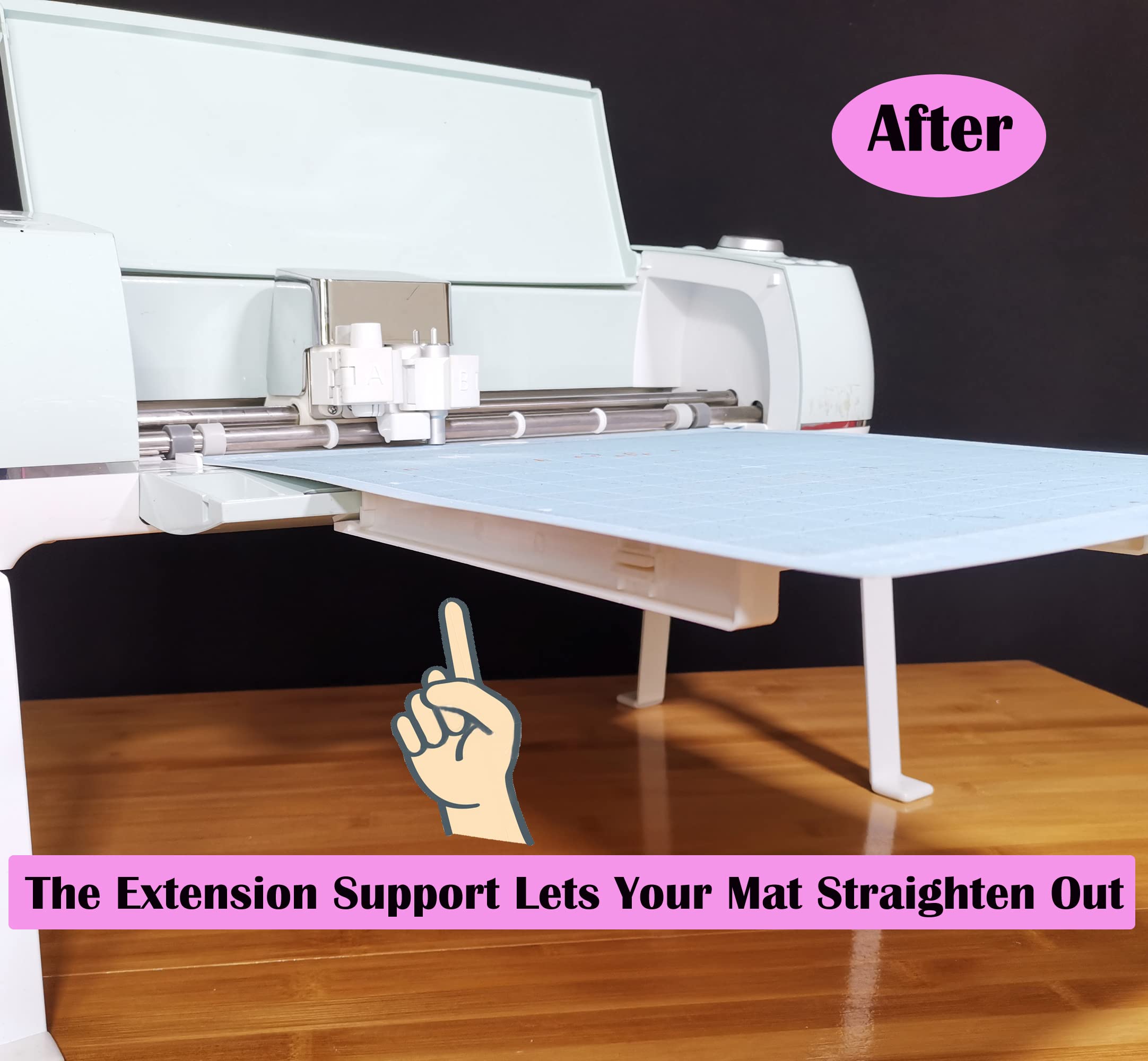 Cricut Explore Air 3/2/1 Cutting Mat Extender Support Tray - White | Compatible with Cricut Explore Air Series (Not for Maker3/Maker) | Perfect for DIY Crafts, Scrapbooking & Vinyl Cutting Projects