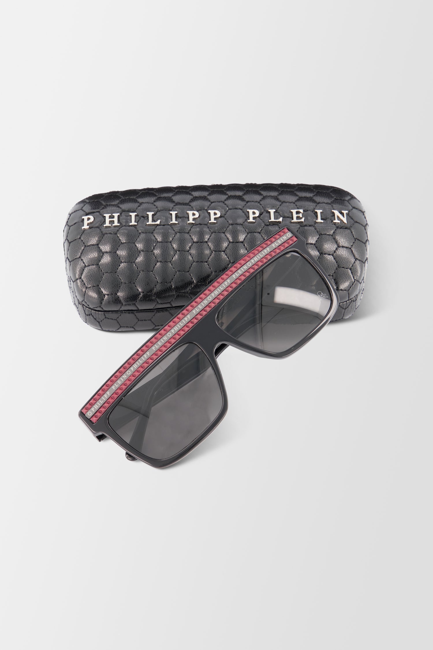 Philipp Plein Black Sunglasses for Men & Women - Luxury Designer Shades for Fashion, Outdoor & Driving - UV Protection & Polarized Lenses