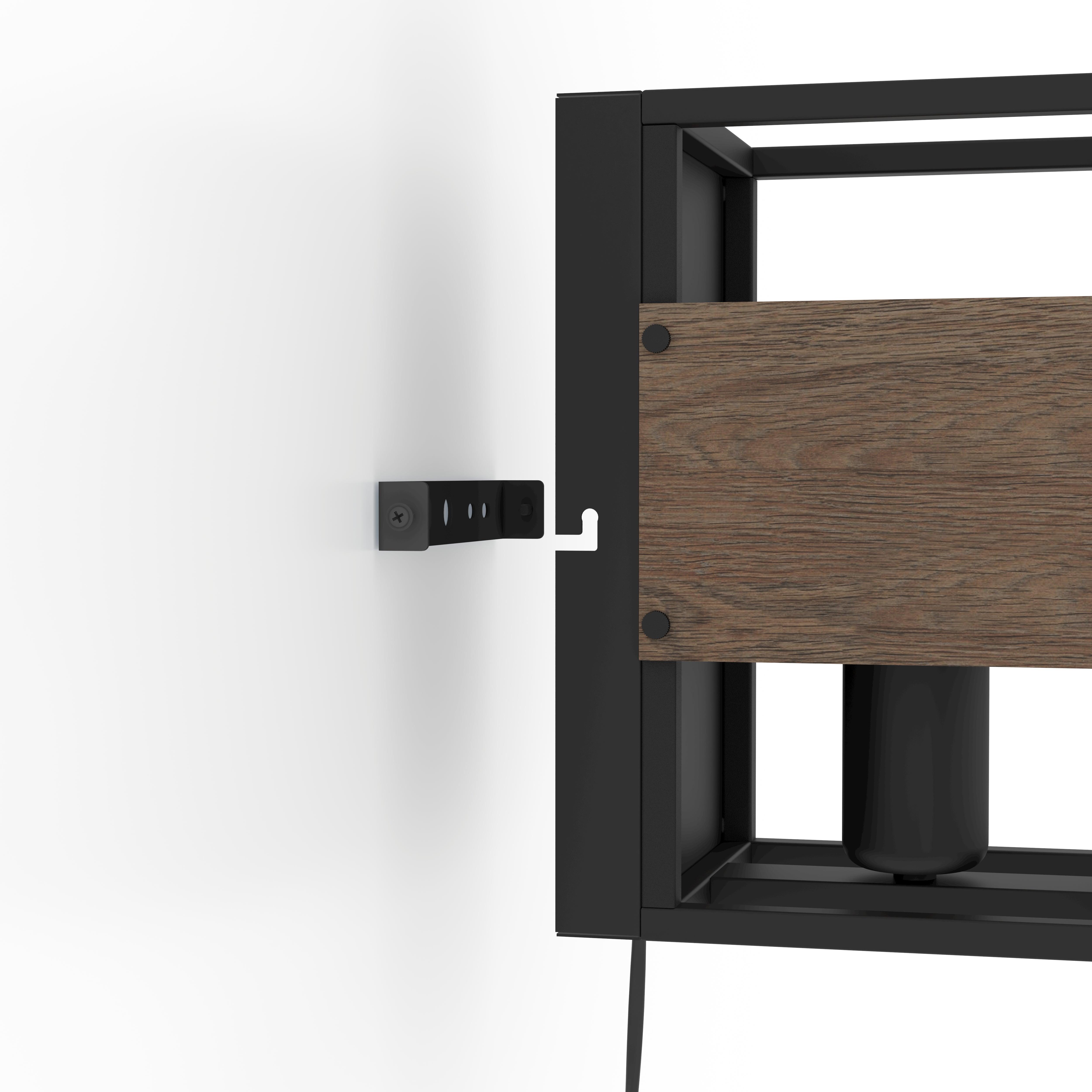 Eglo Evesham Black & Brown Wall Light - Modern Indoor/Outdoor Sconce for Living Room, Bedroom, Porch & Patio Lighting