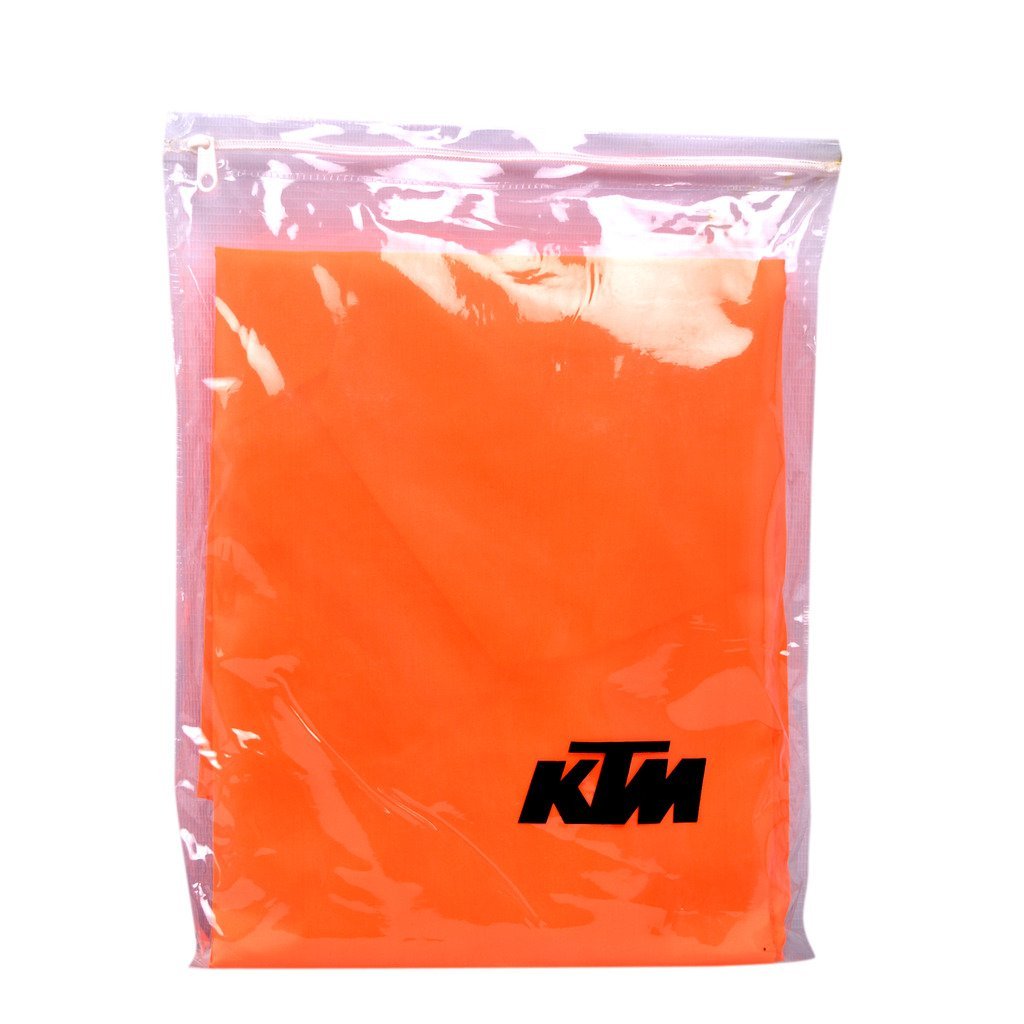 Autobrandz Waterproof Motorcycle Cover for KTM Duke & RC Models - All-Weather Protection with Mirror Pockets (Orange) | Ideal for Outdoor Parking, Travel & Bike Storage