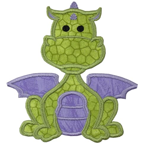 Baby Dragon with Purple Wings Sew On or Iron On Patch - Choose Your Style - Perfect for Jackets, Backpacks & DIY Crafts