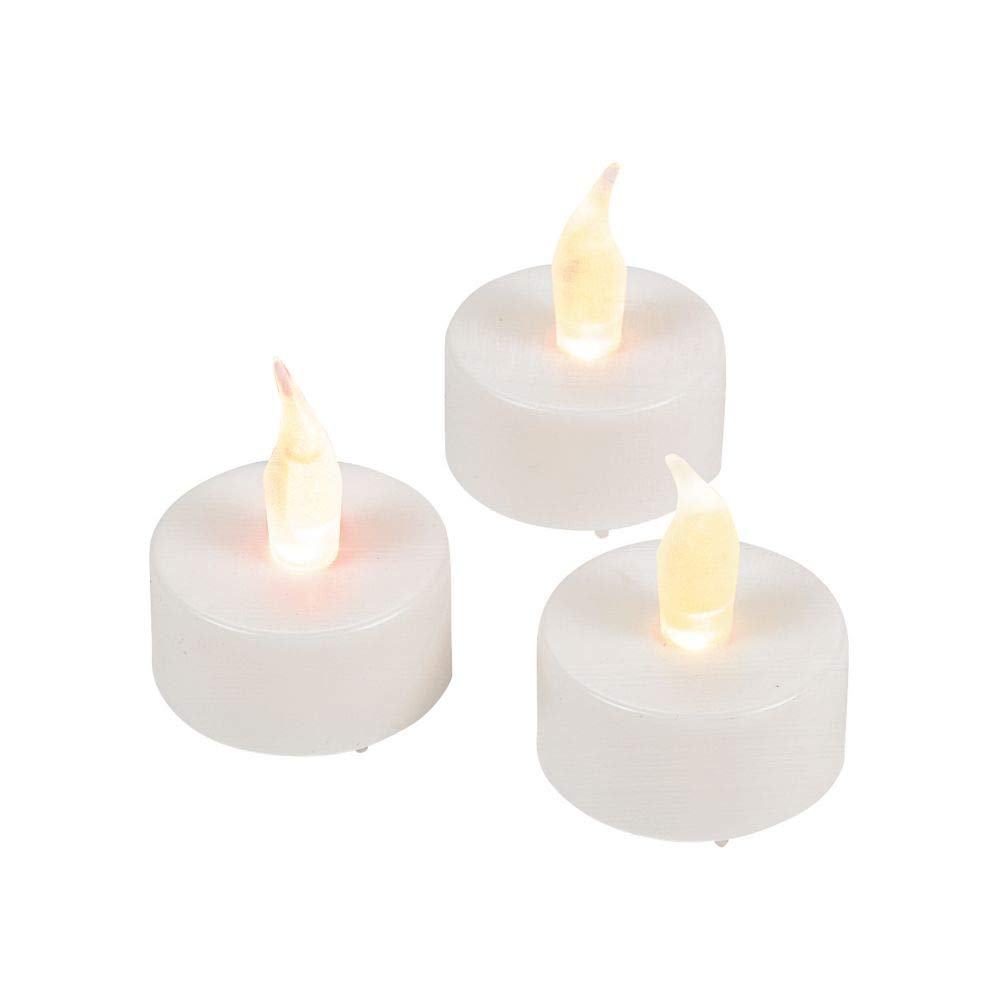 12 Pack Battery Operated Flameless LED Tealight Candles - Realistic Flickering Effect, Long Lasting Battery Life - Perfect for Weddings, Home Decor, Romantic Dinners & Holiday Centerpieces