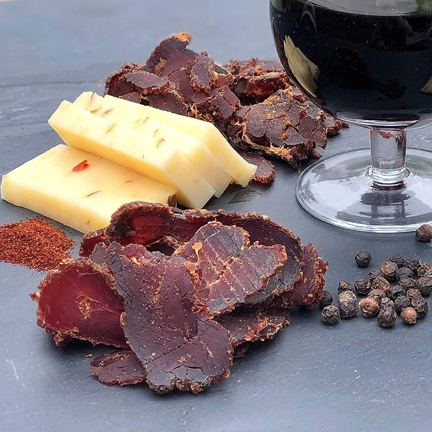 Ayoba Spicy Grass Fed Beef Biltong Slices - 2oz Pack | Keto, Paleo, Gluten Free, Whole30 Approved, Sugar Free, No Carb Meat Snack | Perfect for Hiking, Travel & Low Carb Diet