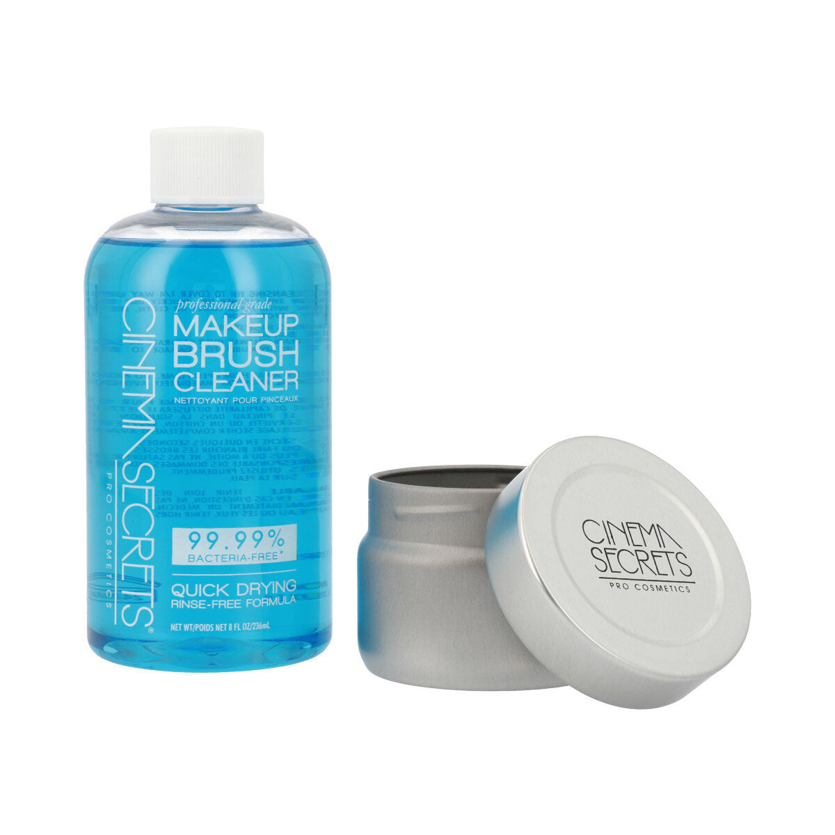 Professional Brush Cleaner PRO Starter Kit 8 Oz - Deep Cleans Makeup Brushes & Beauty Tools - Perfect for Artists, Salon & Home Use