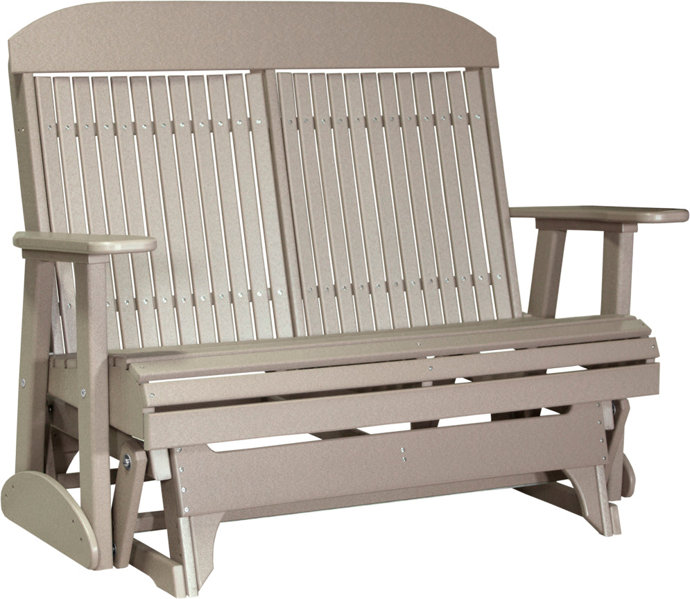 LuxCraft 4 Foot Classic Glider Rocking Chair - Perfect for Nursery, Living Room & Patio Relaxation