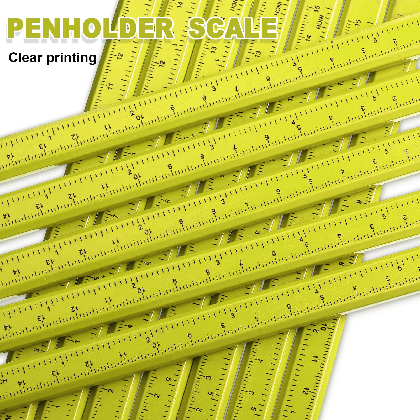Honoson 200-Pack Flat Carpenter Pencils with Ruler - Woodworking Marking Tools for Construction & DIY Projects