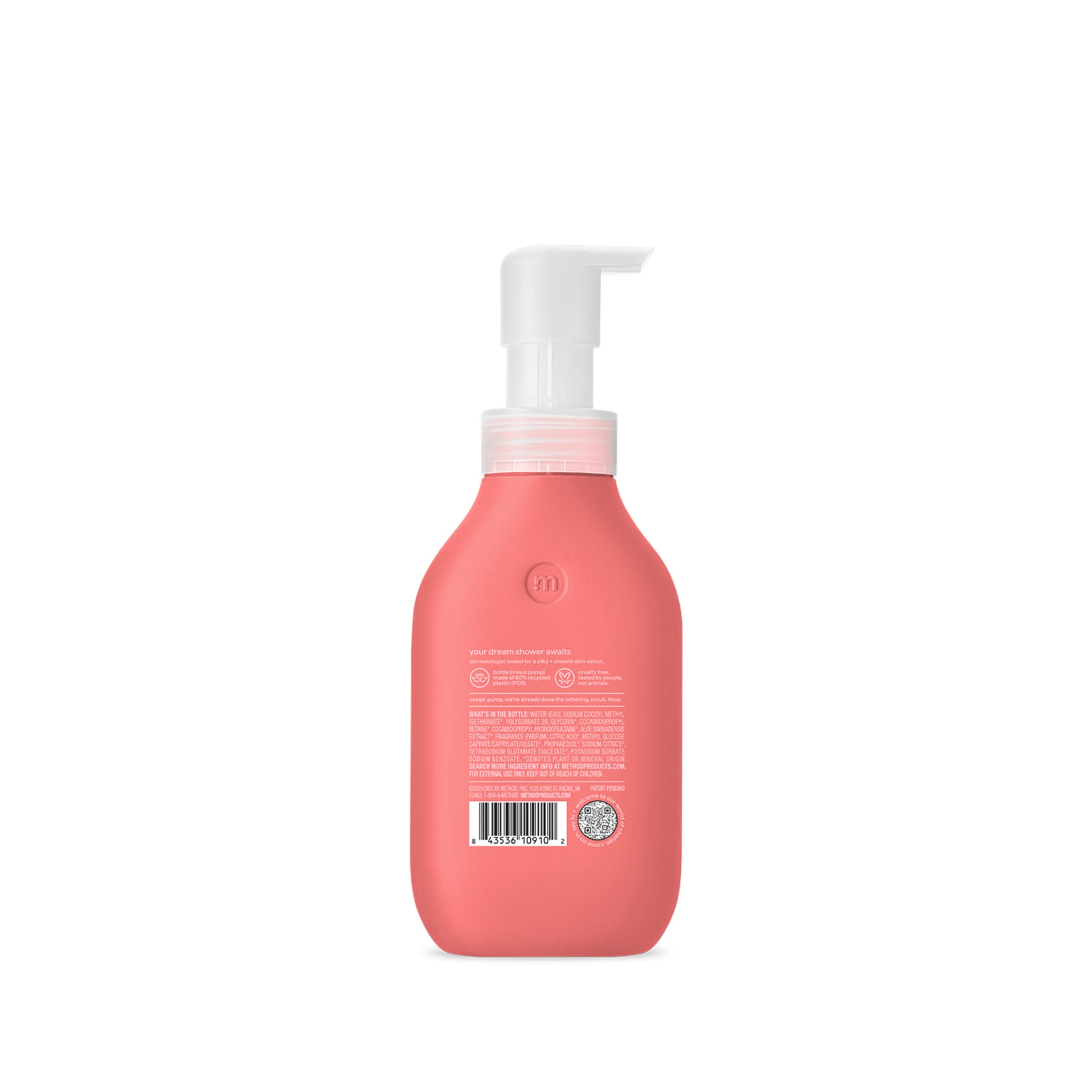Method Dream Foam Foaming Body Wash - Jasmine & Sandalwood Scent, 13.5 oz | Hydrating & Luxurious Shower Gel for Relaxing Bath Time & Self-Care Routine