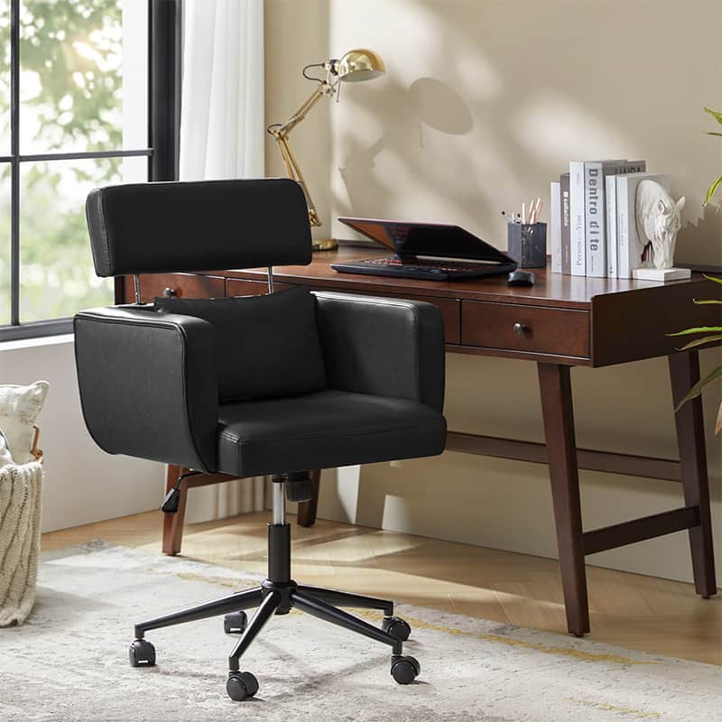 Sabina Ergonomic Office Chair with Adjustable Lumbar Support - Comfortable Computer Desk Chair for Home & Workspace - Perfect for Long Hours Sitting, Gaming & Remote Work