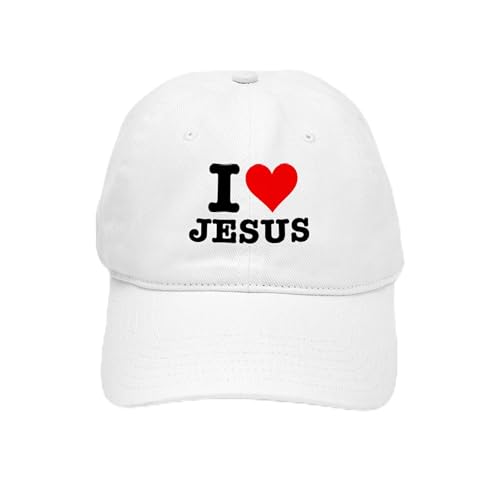 White - I Heart Jesus Cap