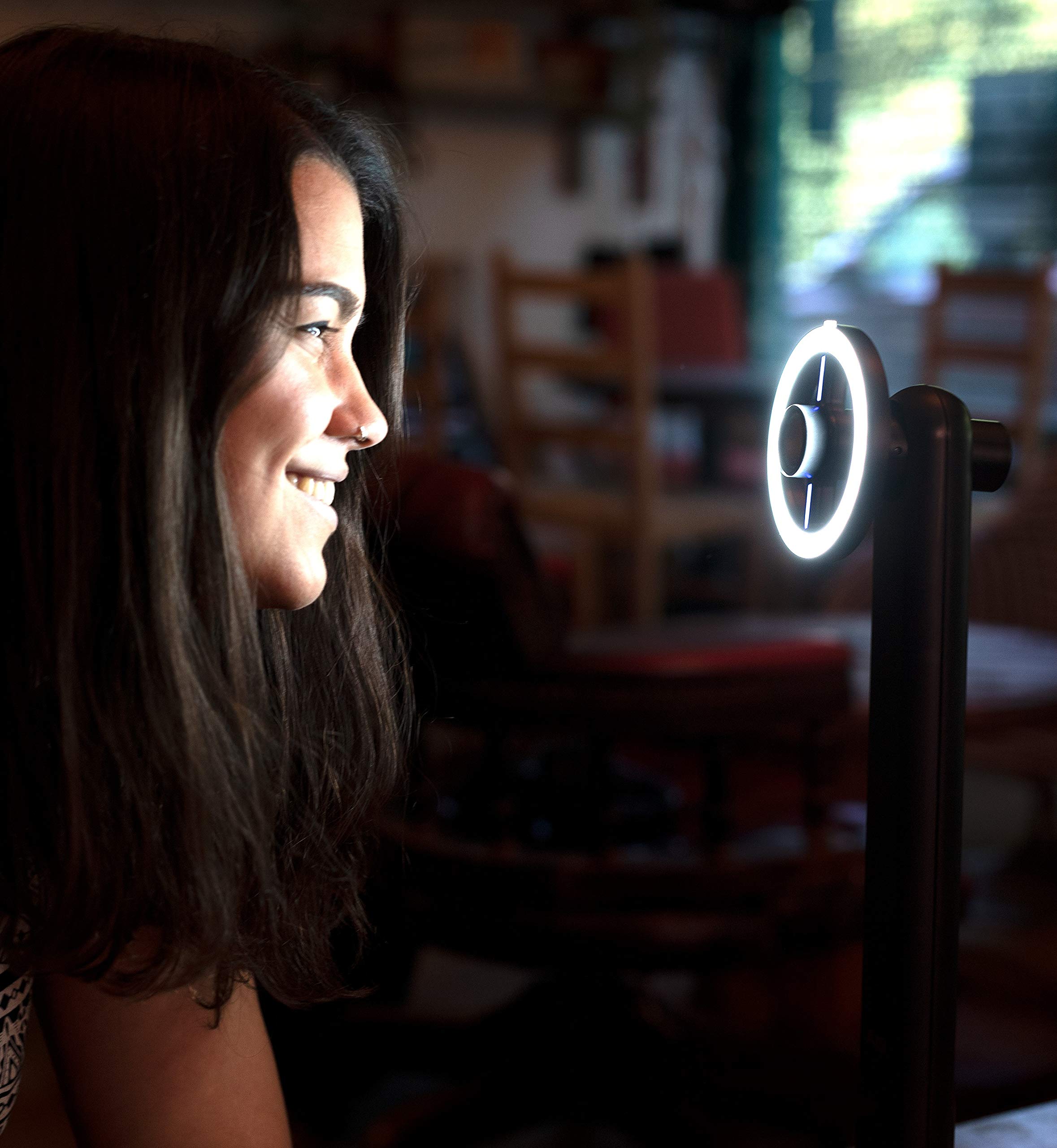 HD Webcam with Mic & Ring Light for Zoom, Streaming - Perfect for Video Calls & Online Meetings