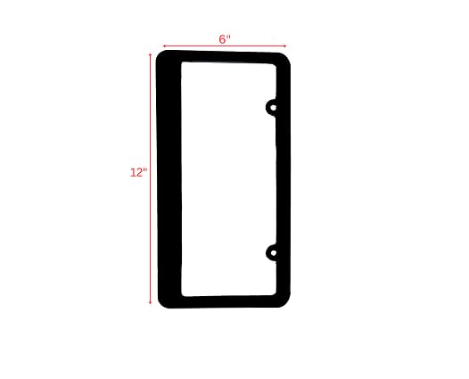 Funny Cute Car License Plate Frame Holder - Black Plastic Auto Accessories for Vehicles | Perfect for Cars, Trucks & SUVs