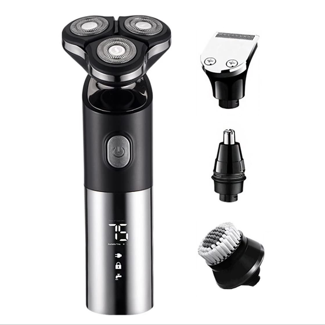 Best Electric Razor for Men - USB Rechargeable Wet/Dry Waterproof Shaver & Beard Trimmer - Perfect for Travel, Home & Gym Use