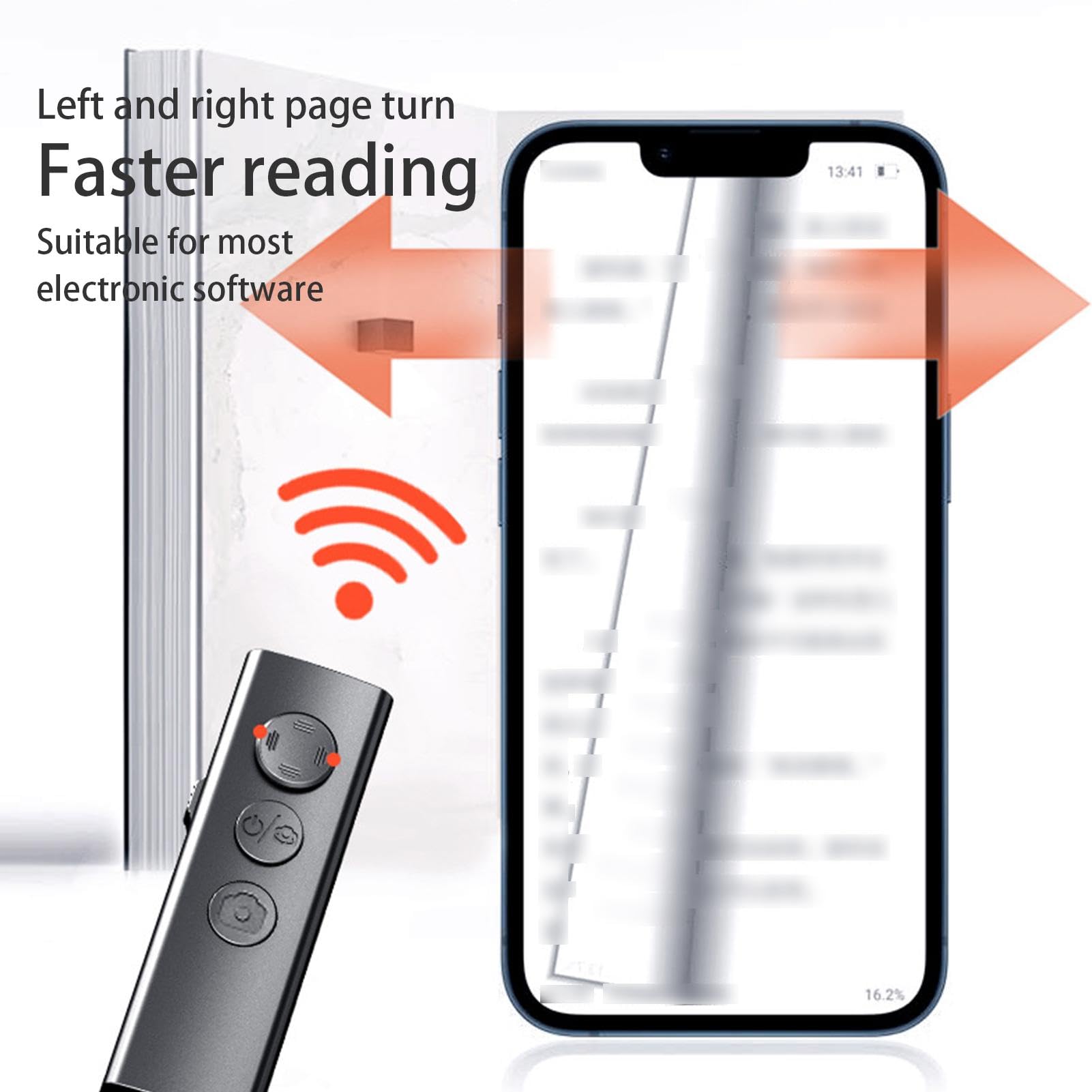 Wireless Camera Remote Shutter for iPhone & Android - Bluetooth Selfie Clicker with Zoom Control | Perfect for Group Photos, Vlogging, and Hands-Free Photography