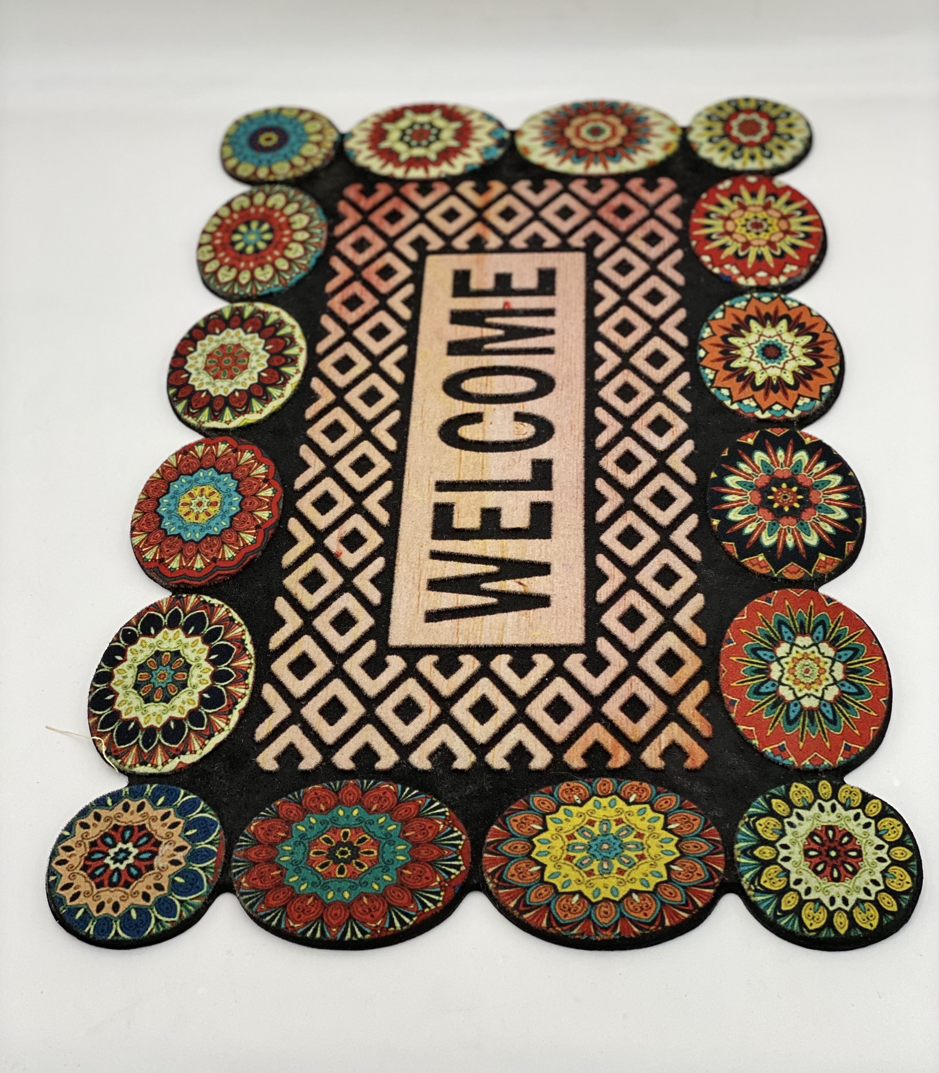 29.5x17.5 Inch Non-Slip Door Mat - Durable Indoor/Outdoor Welcome Rug for Home Entrance - Perfect for Front Door, Back Door, and Patio Use