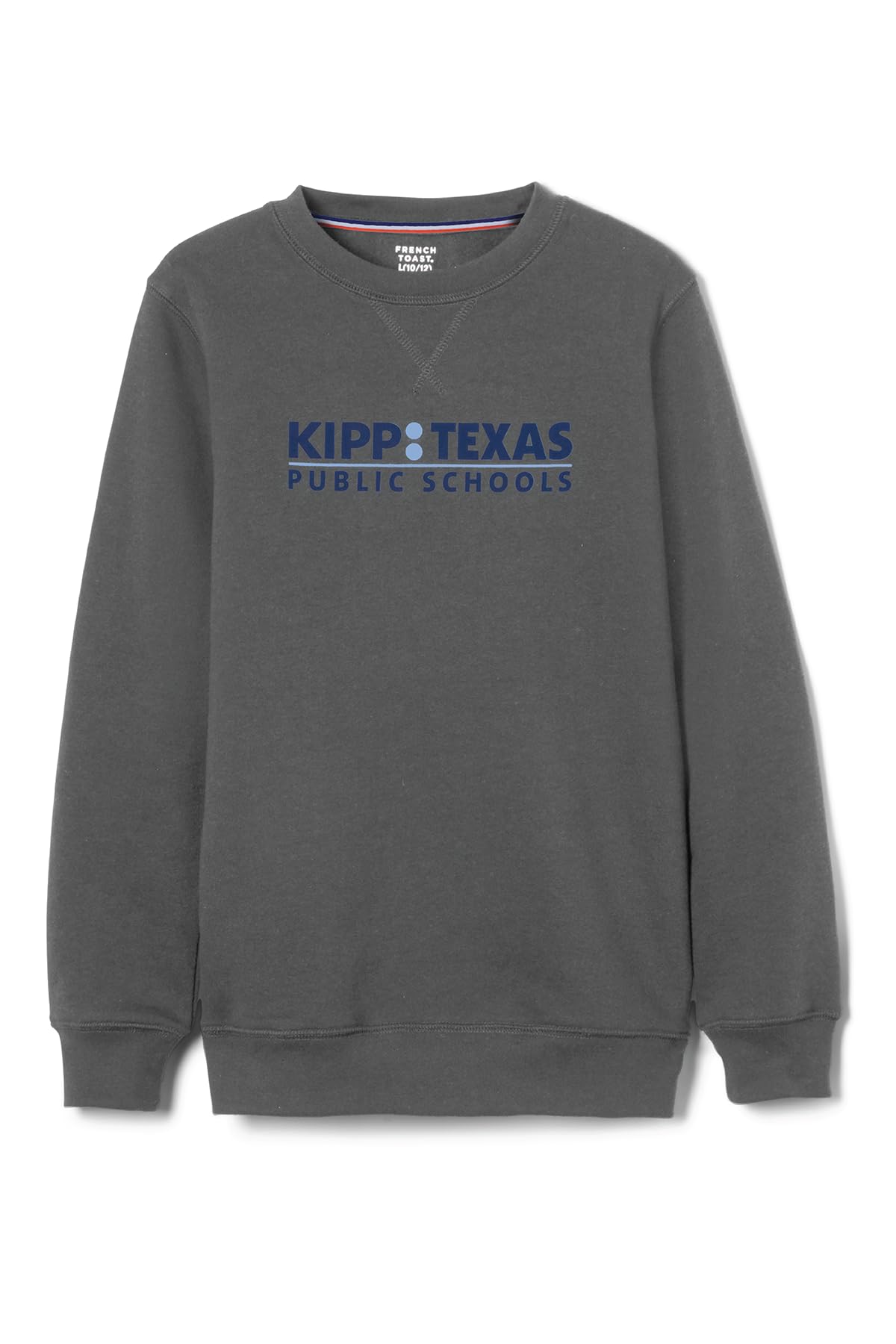 French Toast Adult Long Sleeve Crewneck Fleece Sweatshirt for Kipp Texas School - Cozy Pullover Sweater for Teachers & Students - Perfect for School Spirit Days, Casual Wear & Cool Weather