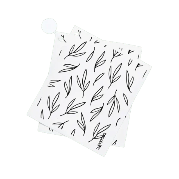 Eco-Friendly Papaya Reusable Paper Towels - 12 Pack Washable & Absorbent Kitchen Towels for Sustainable Cleaning | Perfect for Home, Office, and Camping Use