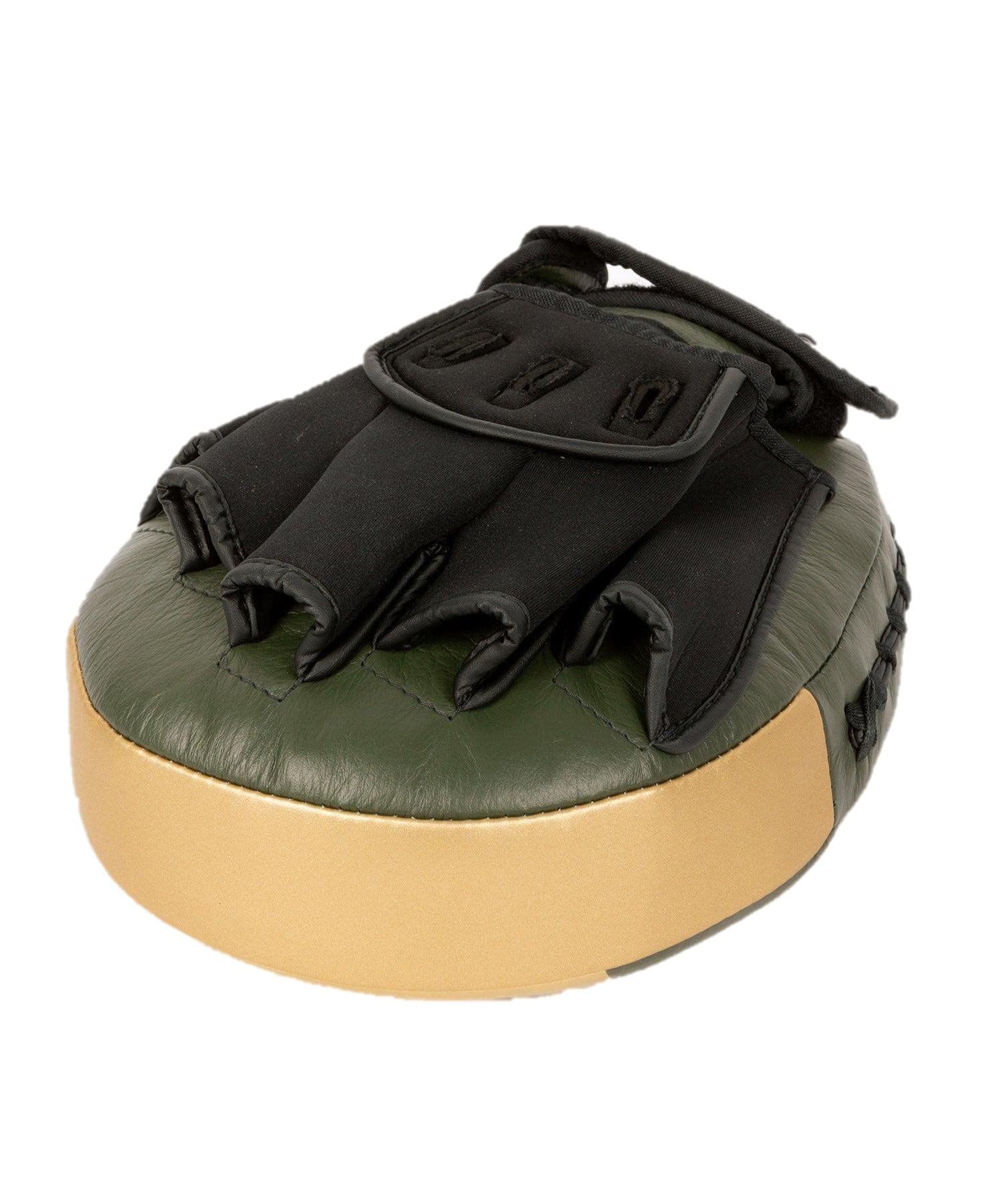 Venum Pro Boxing Big Punch Mitts (Pair) - Khaki/Gold, Large - Premium MMA Training Pads for Boxing, Kickboxing & Muay Thai - Ideal for Coaches & Fighters