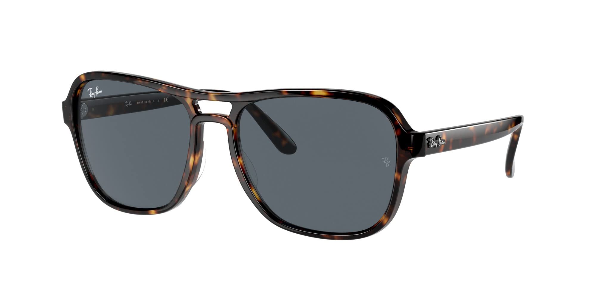 Ray-Ban RB4356 State Side Square Sunglasses for Men & Women - Classic Aviator Style UV Protection - Perfect for Driving, Beach & Outdoor Activities