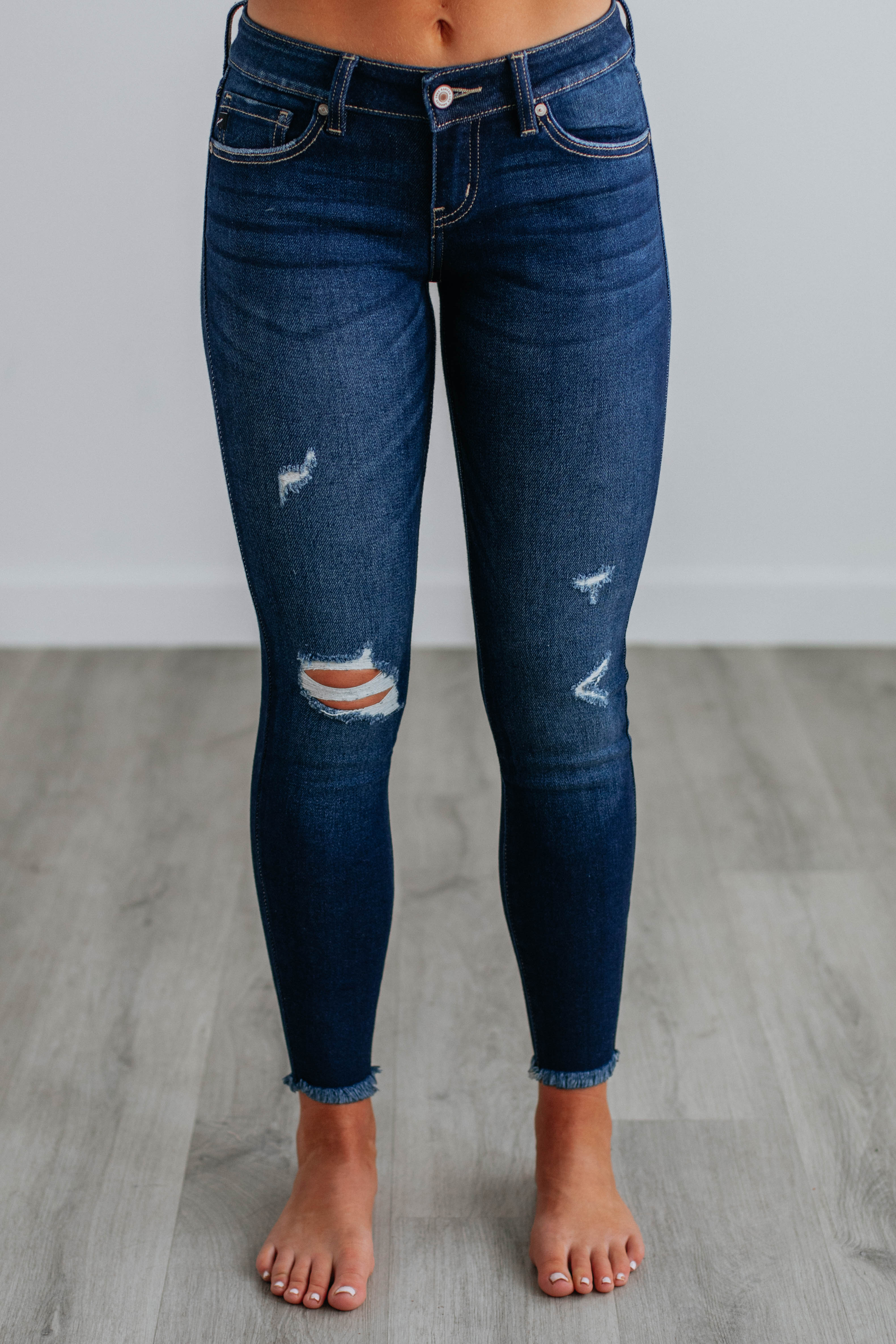 Jennings KanCan High Waist Skinny Jeans for Women - Dark Wash Denim Pants, Comfortable & Stretchy - Perfect for Casual Wear, Office & Night Out