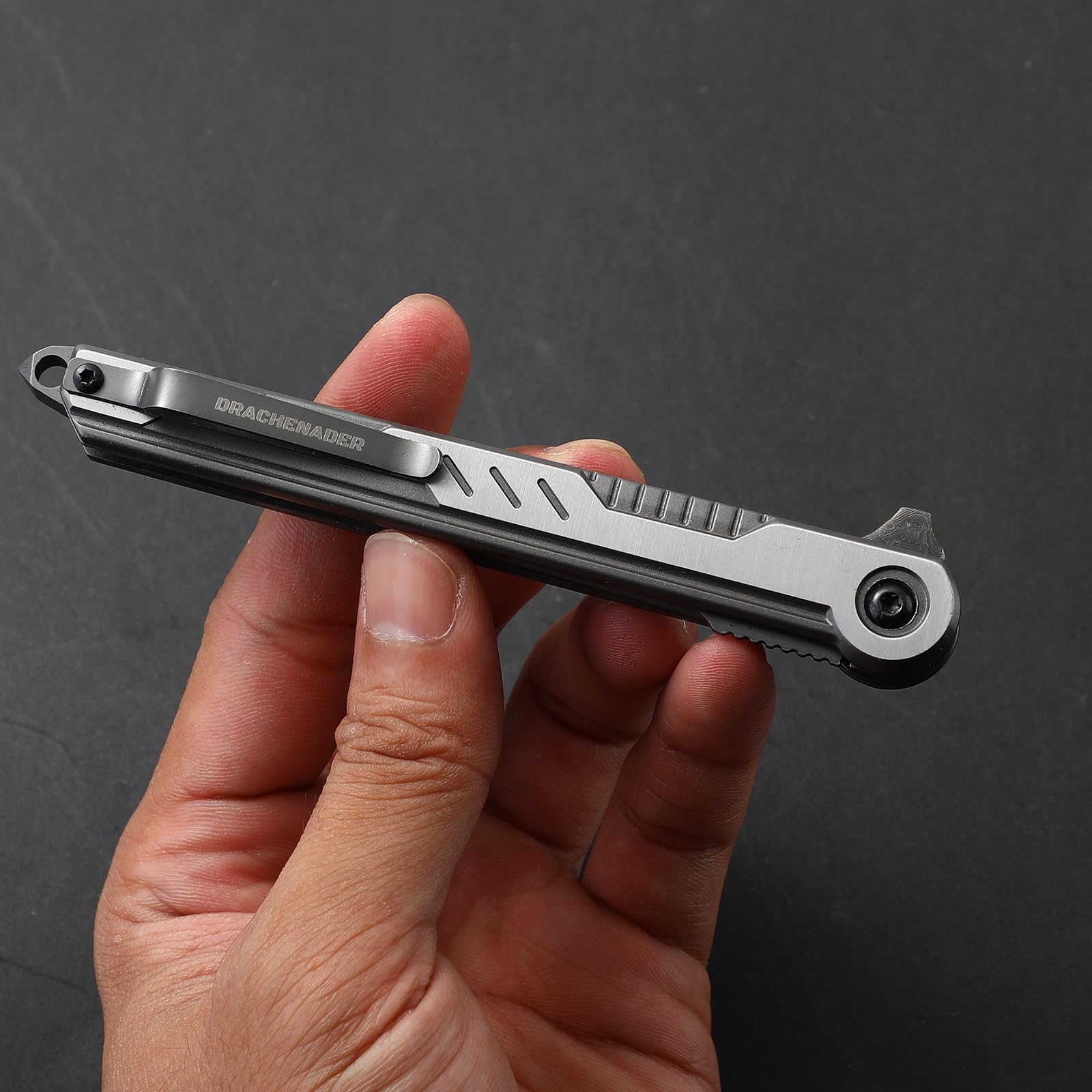 Premium Handmade Damascus Tanto Folding Pocket Knife - Tactical EDC Knife for Men & Women | Slim Gentleman's Flip Knife | Perfect Gift for Outdoors, Camping & Everyday Carry (EDC)