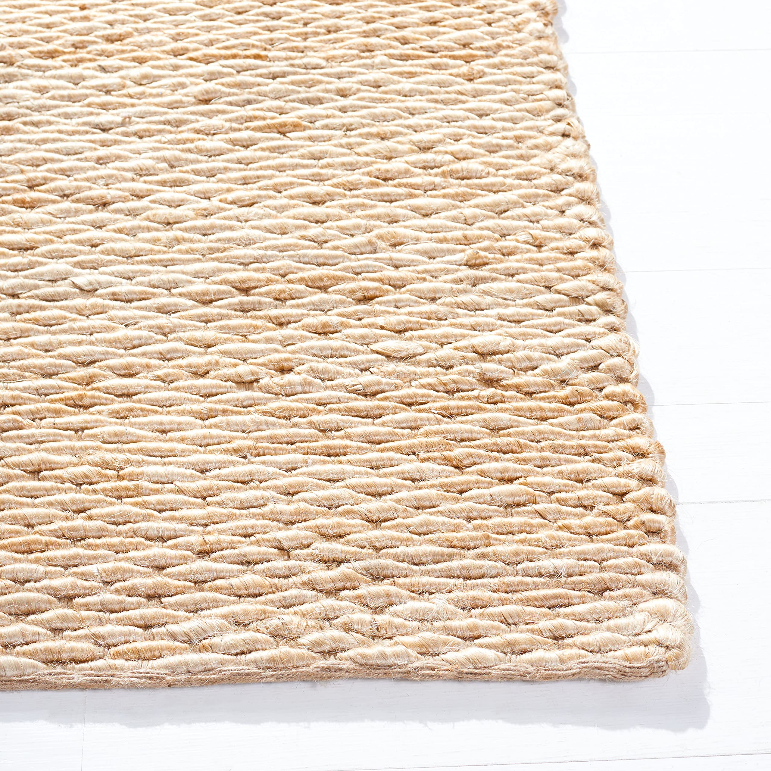 SAFAVIEH Handmade Natural Jute Area Rug 6' x 9' - Farmhouse Style, Durable & Eco-Friendly for High Traffic Areas - Perfect for Living Room, Bedroom, Dining Room & Home Decor