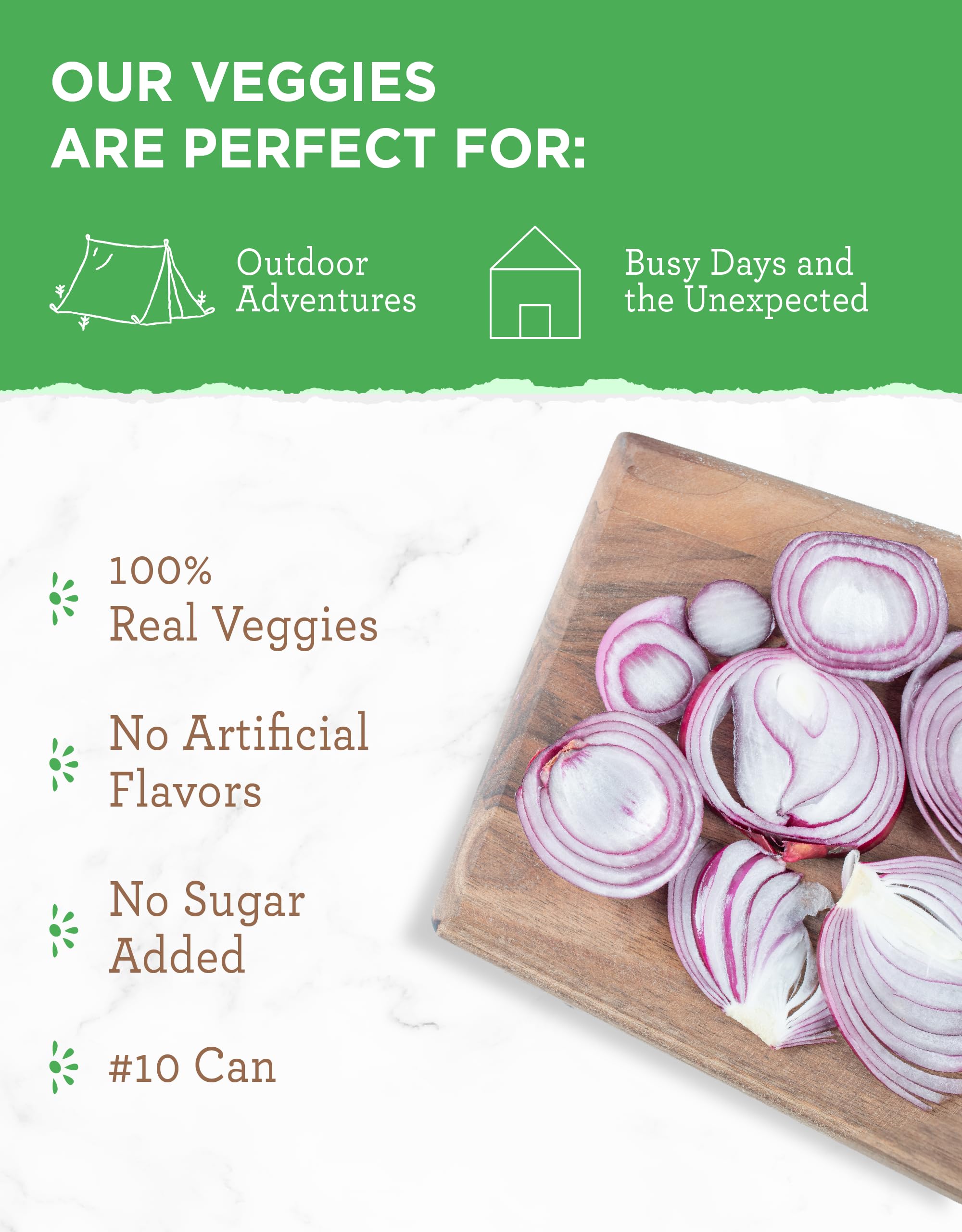 ReadyWise Freeze Dried Chopped Onions - 250 Servings, Gluten Free Emergency Food Supply in #10 Can for Camping, Survival & MRE - Long Shelf Life Dehydrated Onions for Cooking, Baking & Food Storage