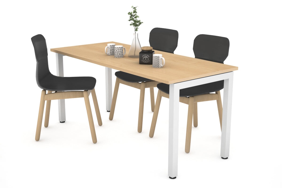 Quadro Square Legs Dining Table - 1200L x 800W Modern Kitchen Table for Small Spaces | Perfect for Breakfast Nook, Apartment Dining & Compact Homes