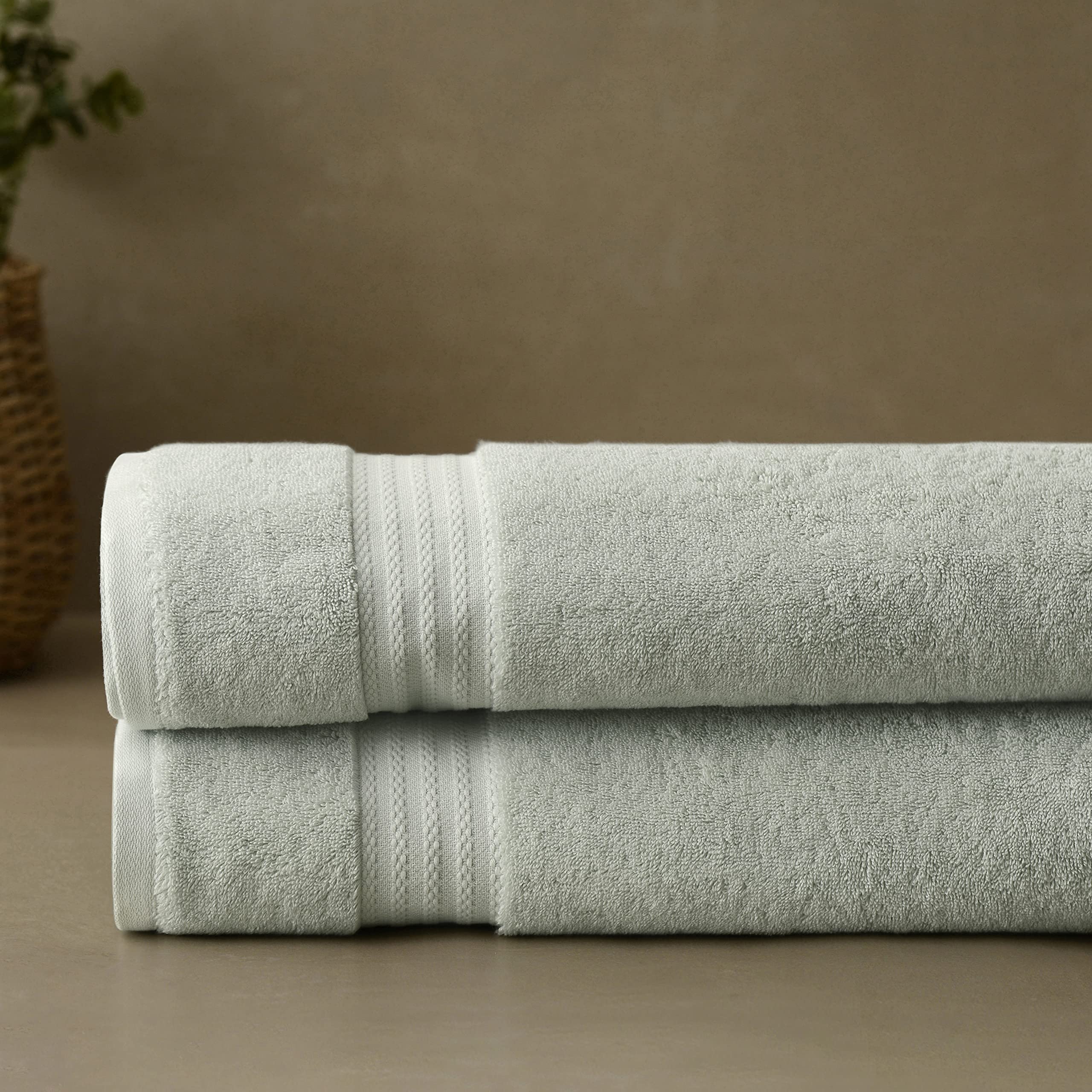 Premium Organic Cotton Bath Sheet Set of 2 - 100% GOTS Certified | Ultra Soft & Absorbent 700 GSM Oversized Bath Towels (36