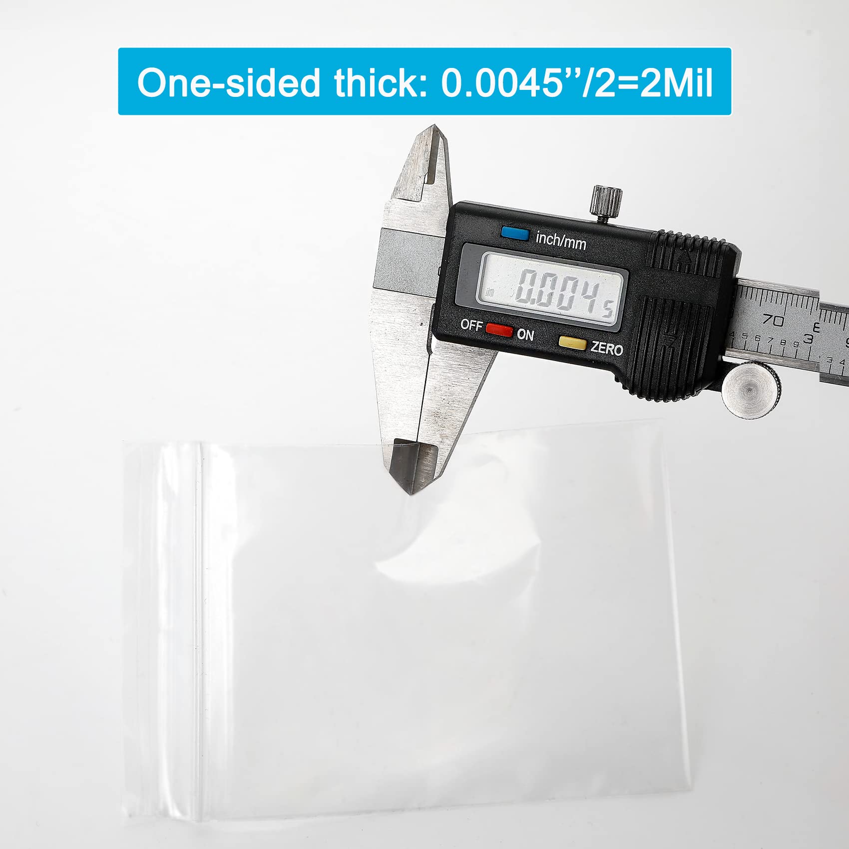 200 Pack 2x3 Inch Small Clear Reclosable Zipper Bags - Plastic Storage Bags with Zipper Lock for Jewelry, Beads, Screws & Small Items - Perfect for Crafting, Organizing & Travel Accessories