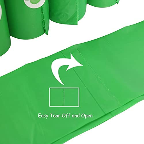 Eco-Friendly Biodegradable Dog Poop Bags - 120 Count (8 Rolls) 9x13 Inches for Easy Waste Cleanup - Perfect for Park Walks, Backyard Cleanup & Travel