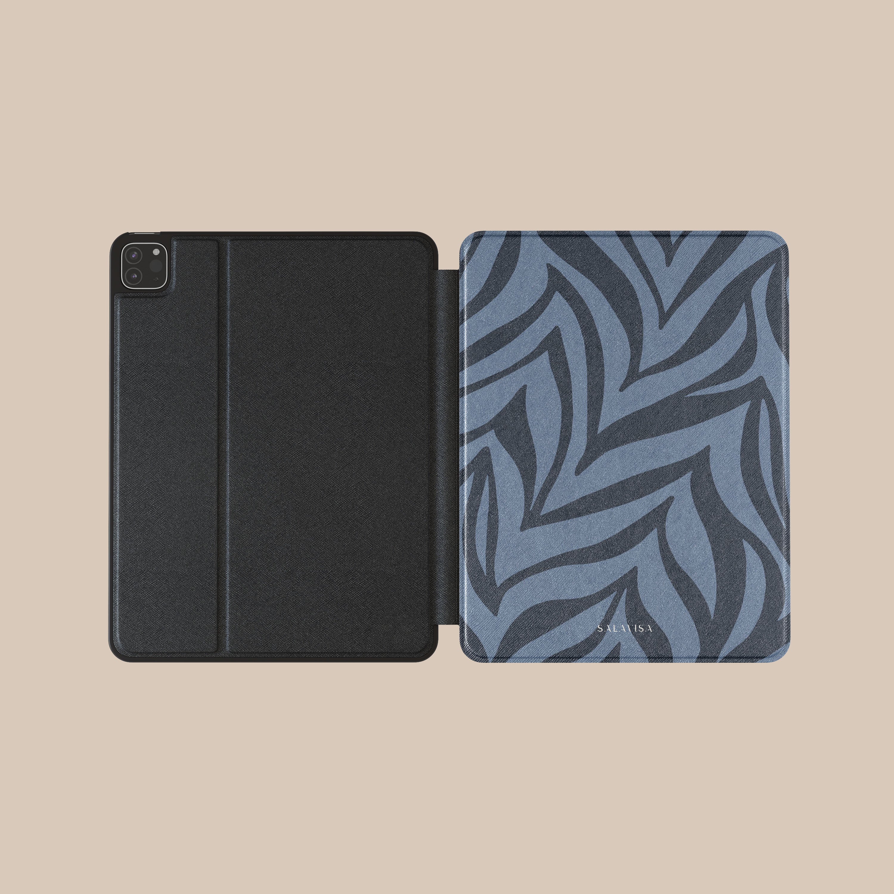 Durable Blue Zebra Pattern iPad Case - Shockproof & Lightweight Protective Cover for iPad Air/Pro (10.2/10.5/11/12.9 Inch) - Perfect for Work, School & Travel