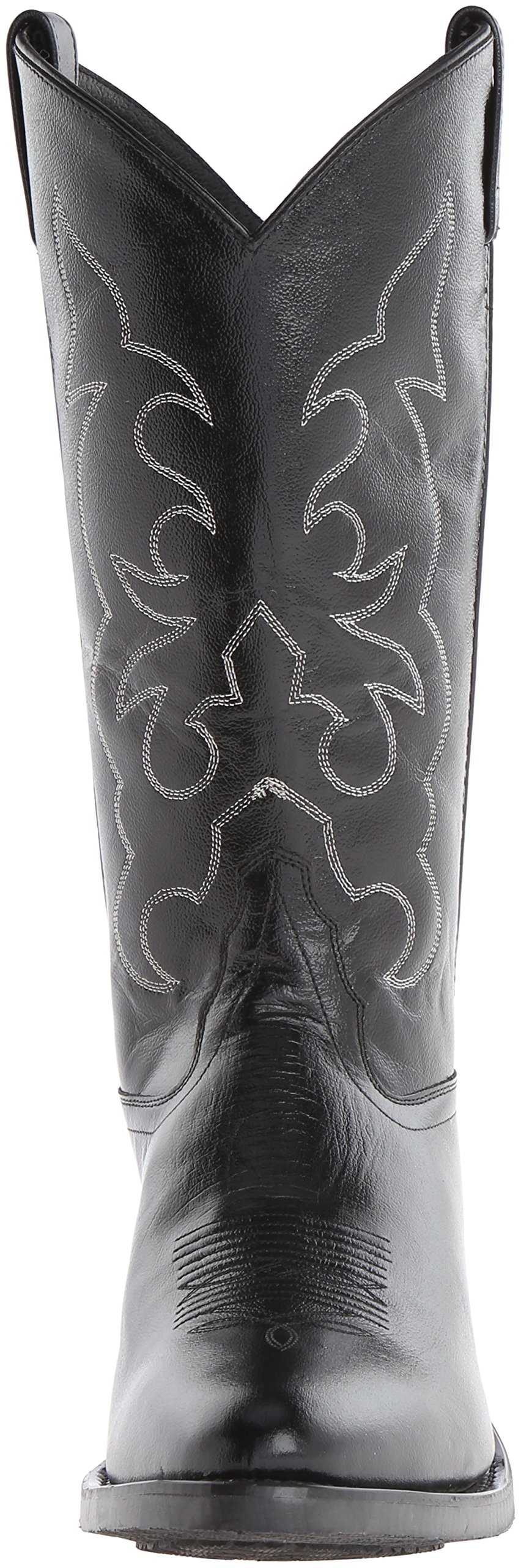 **Men's Old West Cowboy Boots - Stitched Cushioned Round Toe Western Boots for Riding, Country & Casual Wear**