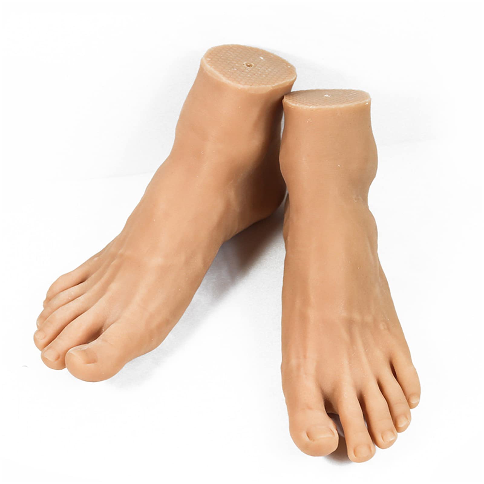 Realistic Silicone Male Foot Model - Non-Toxic Latex Odorless Mannequin for Art, Photography & Medical Training | Perfect for Foot Fetish Collectors & Anatomy Studies