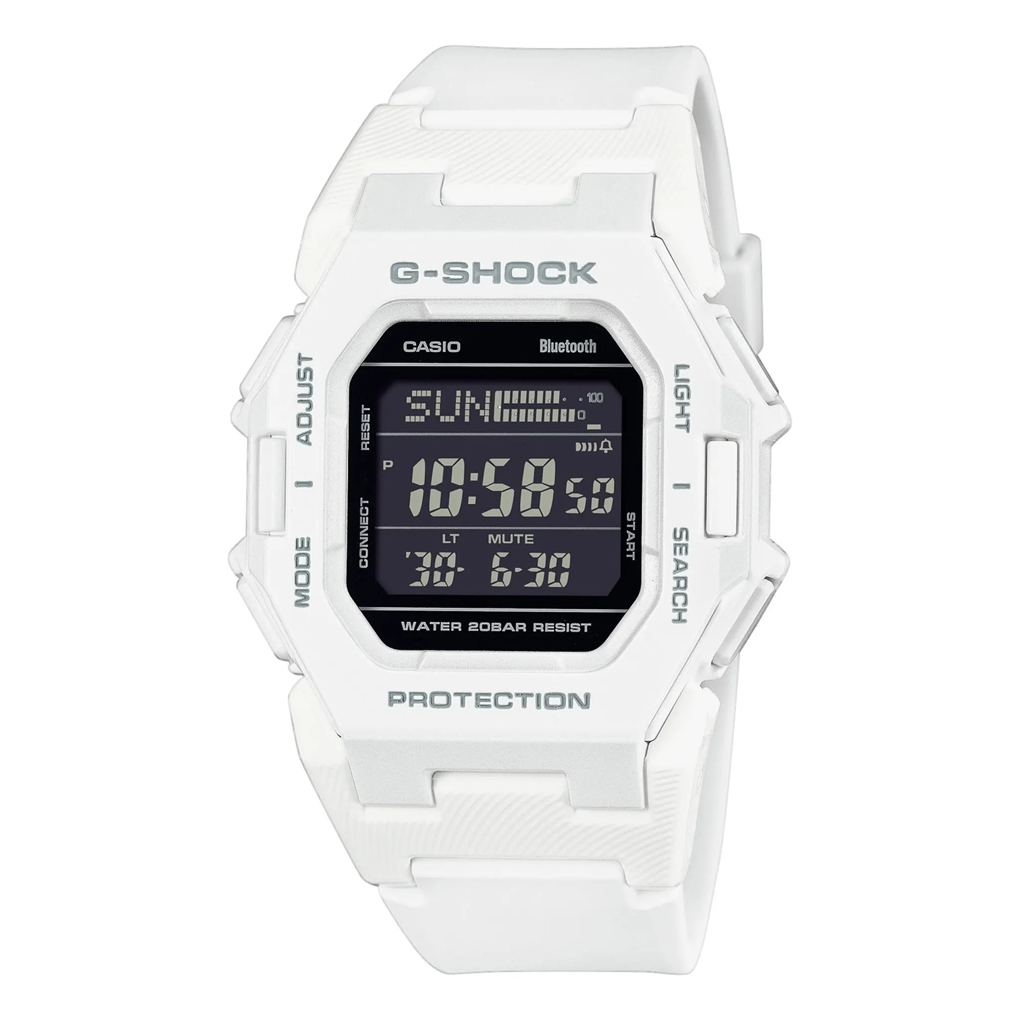Casio G-Shock GD-B500-1ER Digital Sport Watch for Men - Shock Resistant, Waterproof, White - Perfect for Outdoor Activities, Sports & Daily Wear