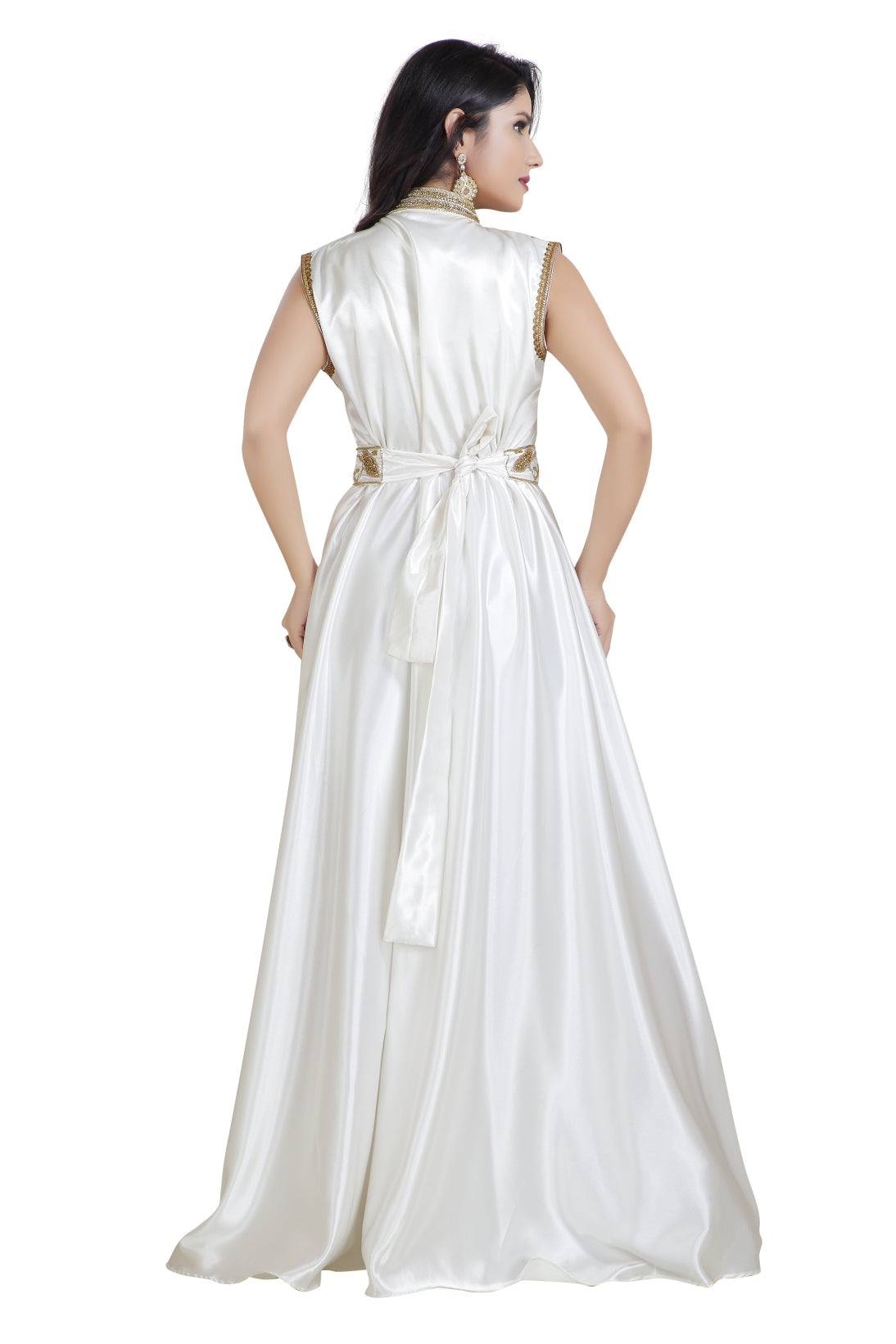 Elegant Embroidered Abaya Jellabiya Kaftan Dress for Women - Modest Islamic Fashion for Prayer, Eid & Special Occasions