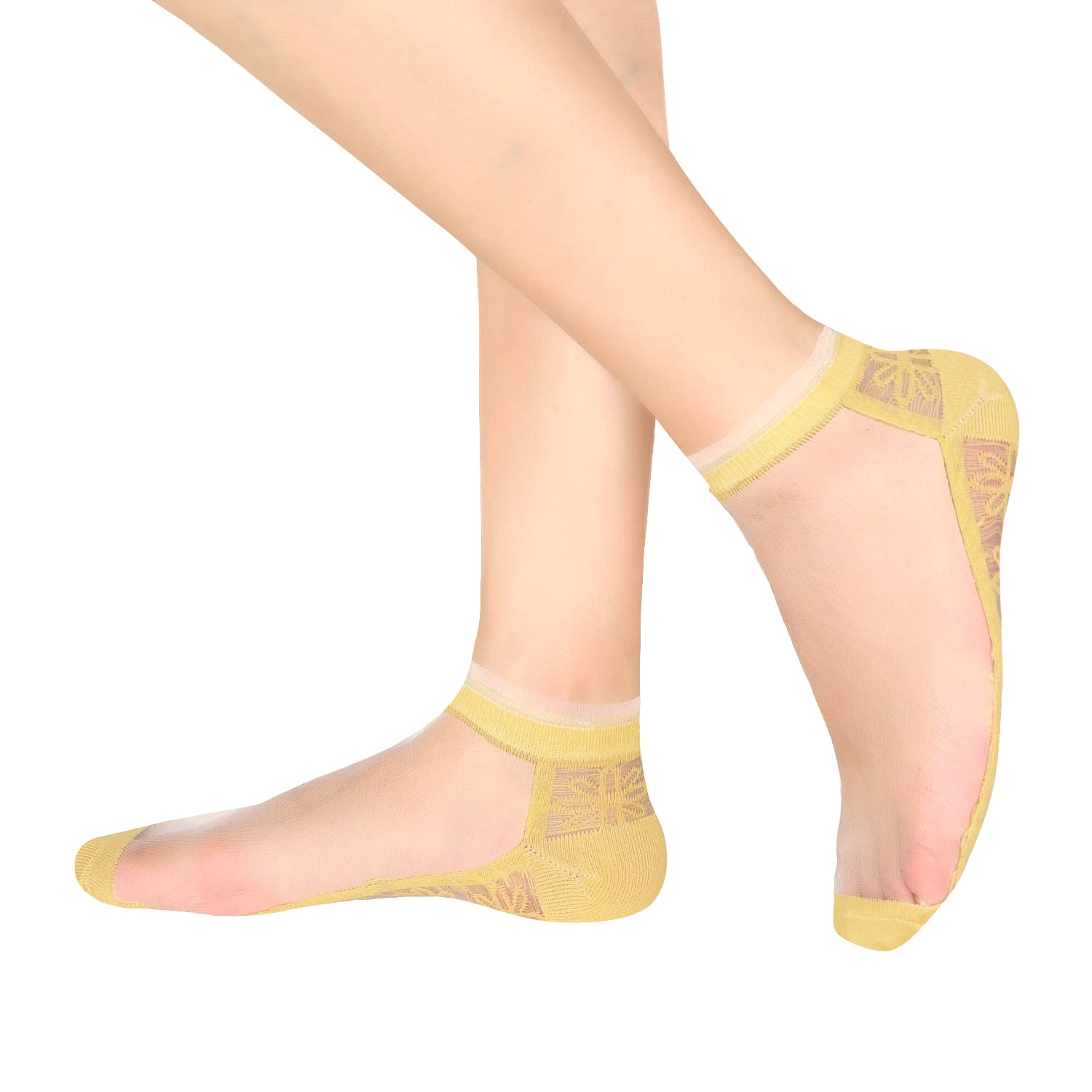 Benefeet Sheer Ankle Socks for Women - Crystal Transparent Summer Liner Socks for Casual & Dress Wear
