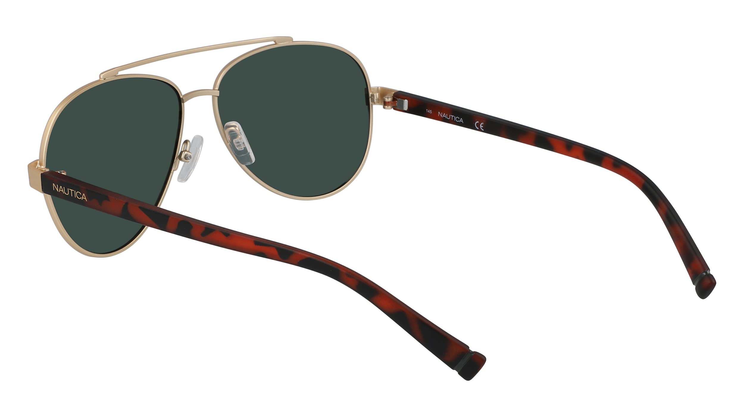 Nautica N4652SP Men's Aviator Sunglasses for Men - Polarized UV Protection, Classic Pilot Style for Driving, Travel & Outdoor Activities