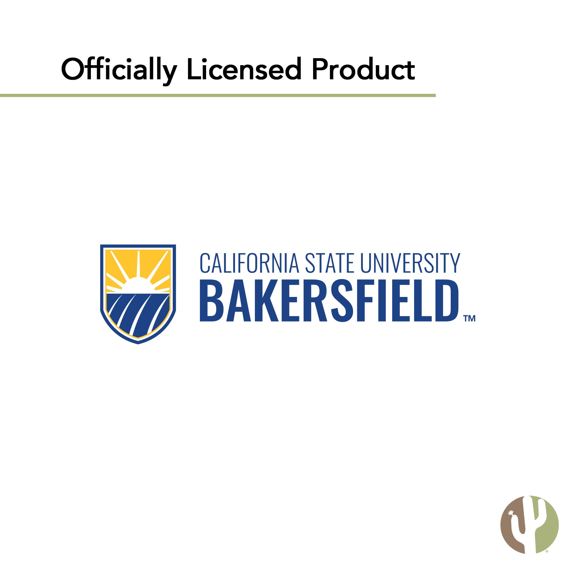 Desert Cactus Cal State Bakersfield University Sticker - CSUB Runners Vinyl Decal for Laptop, Water Bottle, Car & Scrapbook - California Roadrunners College Pride Decal - Perfect for School Spirit, Gifts & DIY Crafts (IND 00033)
