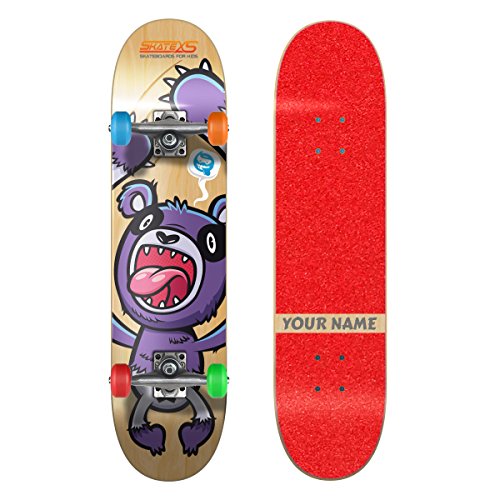 Red Grip Tape / Multi-Color Wheels