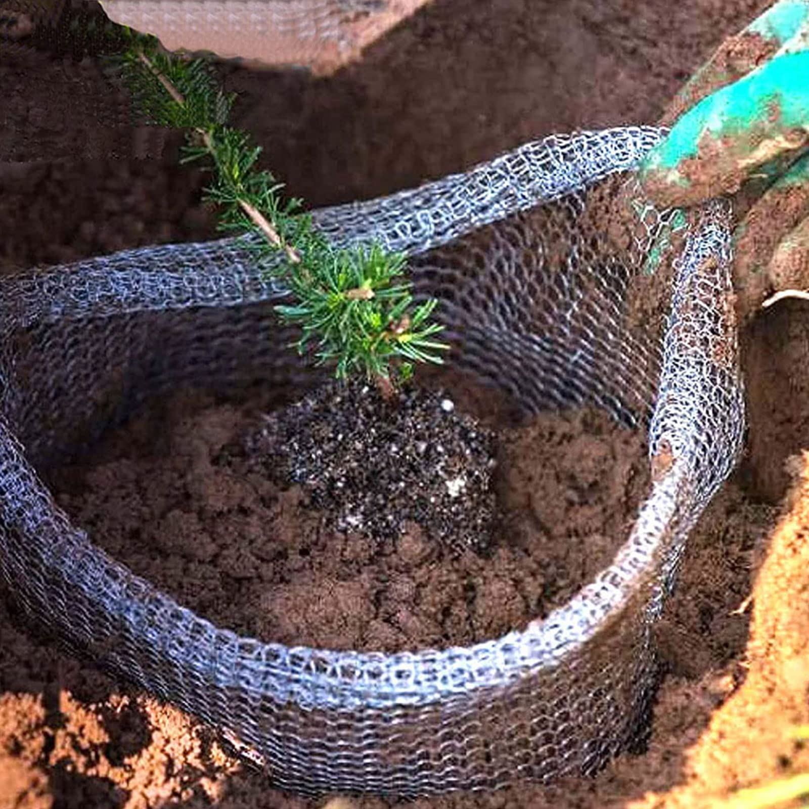 4pcs Stainless Steel Root Protection Net Bags - Durable Garden Plant Mesh Baskets for Gopher & Vole Control - Protect Flower & Plant Roots (Ideal for Flower Beds, Vegetable Gardens & Landscaping)