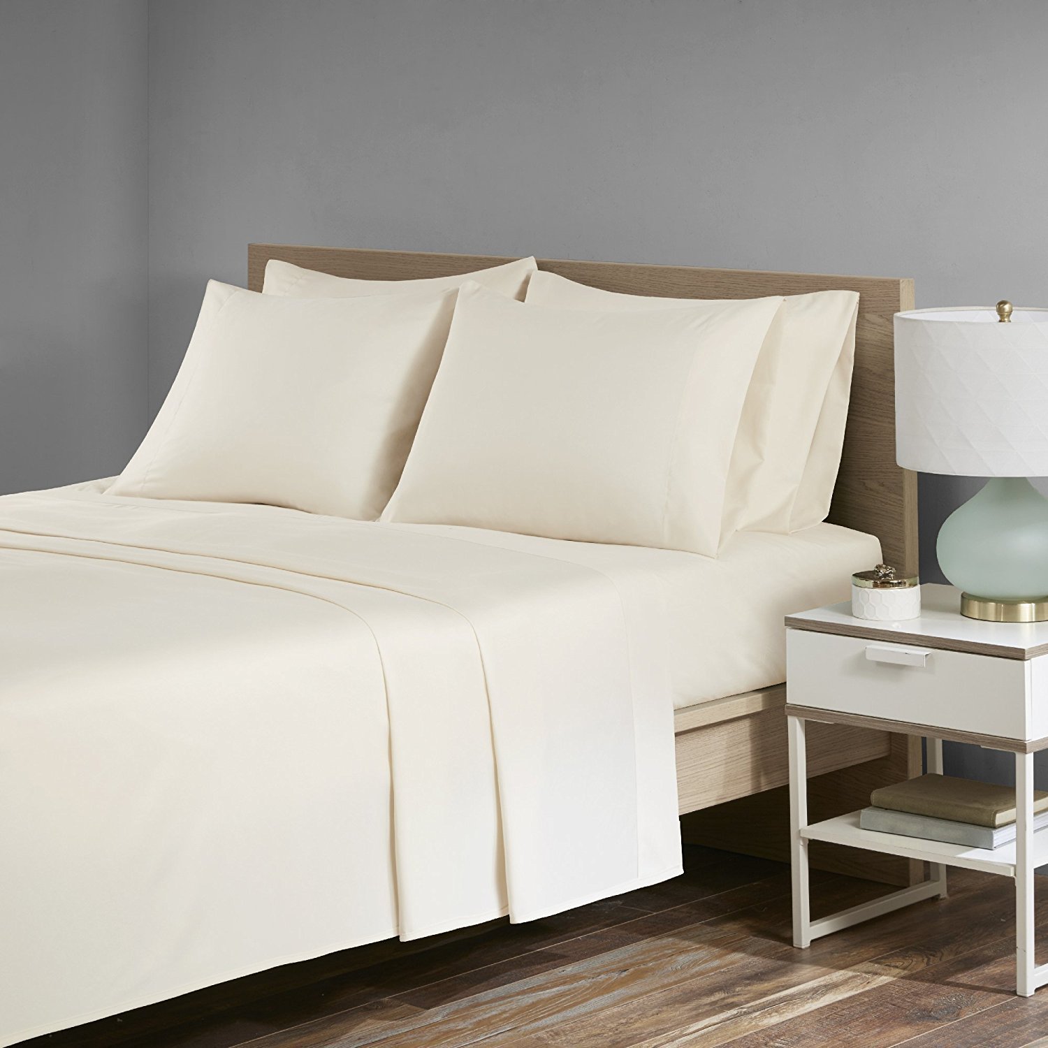 Luxury 800 Thread Count 100% Egyptian Cotton 4-Piece Sheet Set - King Size with 15