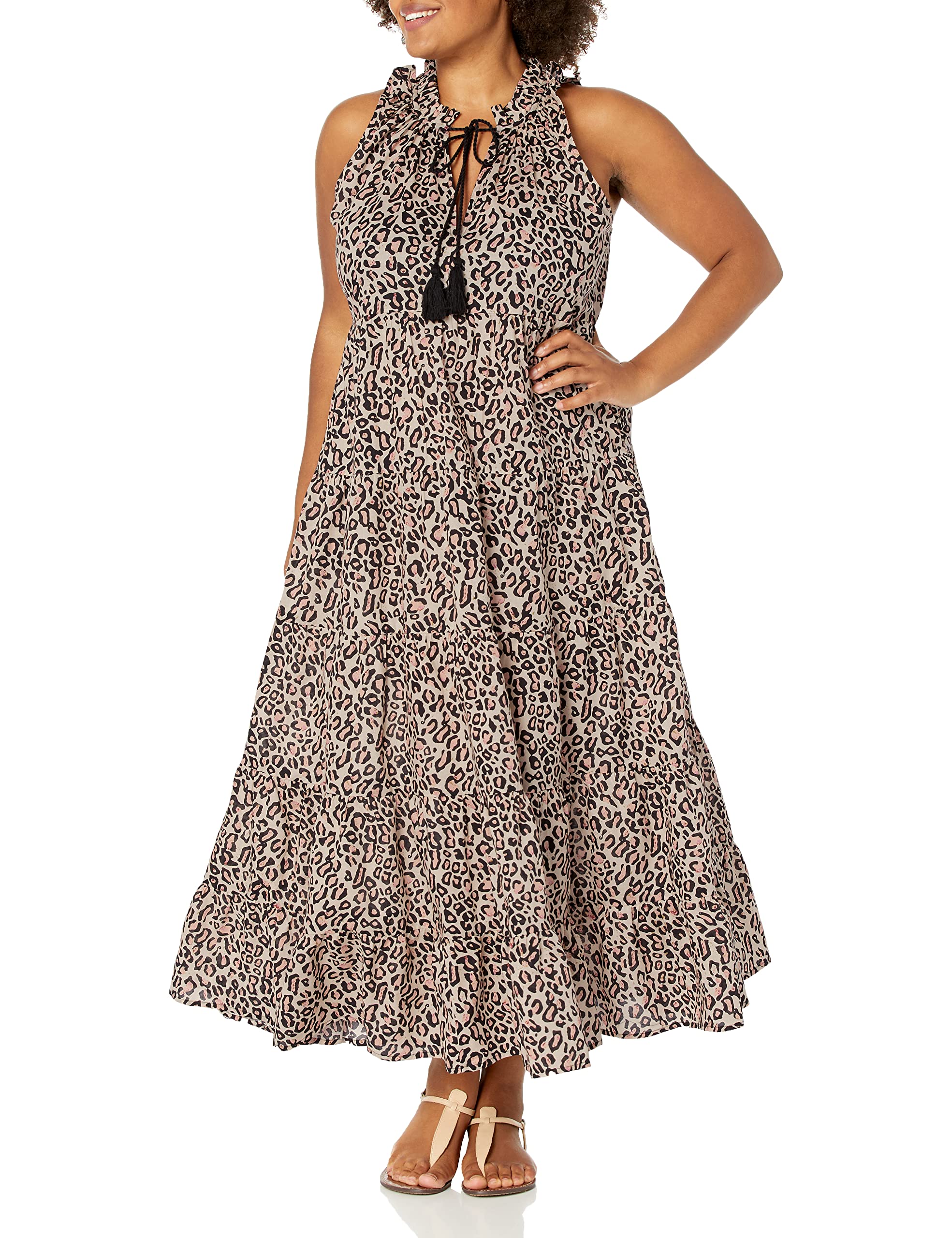 Mud Pie Women's Eason Maxi Dress - Flowy Long Summer Dress with Pockets, Boho Chic Style for Beach, Vacation & Casual Wear