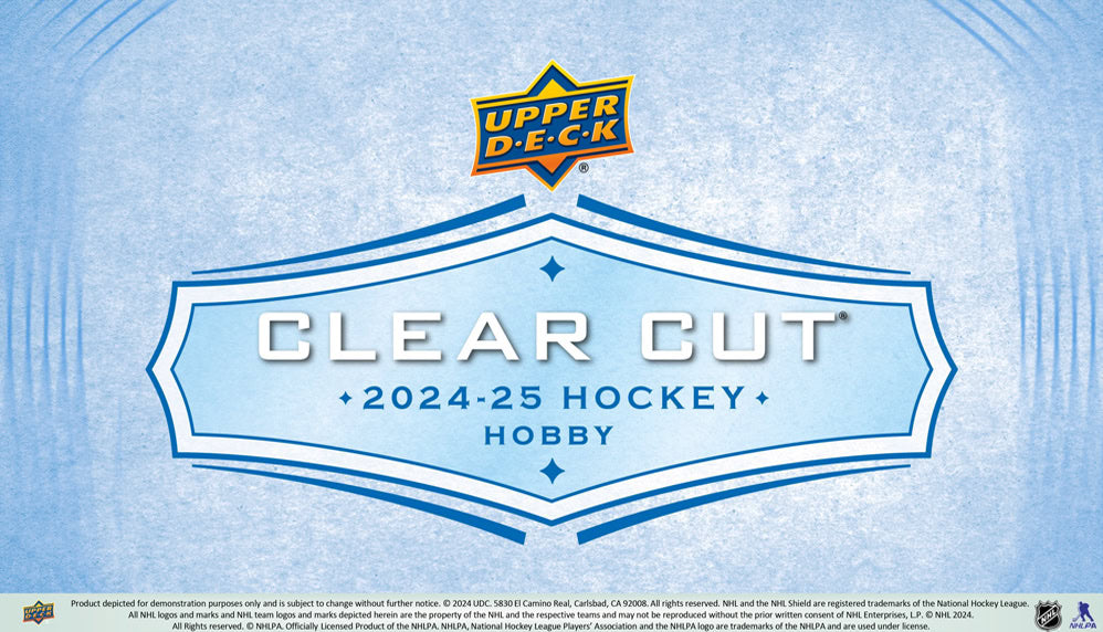 2024-2025 Upper Deck Clear Cut Hockey Hobby Box - 30 Box Case (Pre-Order) | NHL Collectors Edition for Sports Memorabilia & Trading Cards Enthusiasts