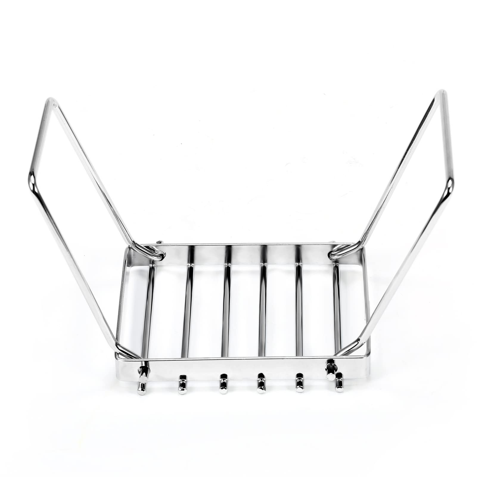 Portable Stainless Steel Folding Campfire Grill Stand - Multifunctional Gas Stove Grate for Outdoor Camping, Picnics & Backpacking Adventures